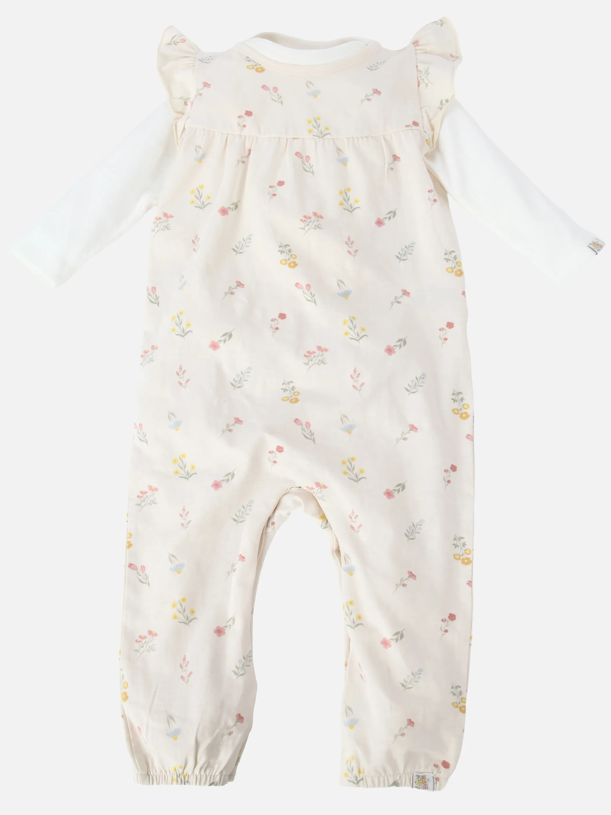 Bubble Gum BG 2ps Set Romper mit AOP in rosa + Body in weiß Rosa 921820 RA 1