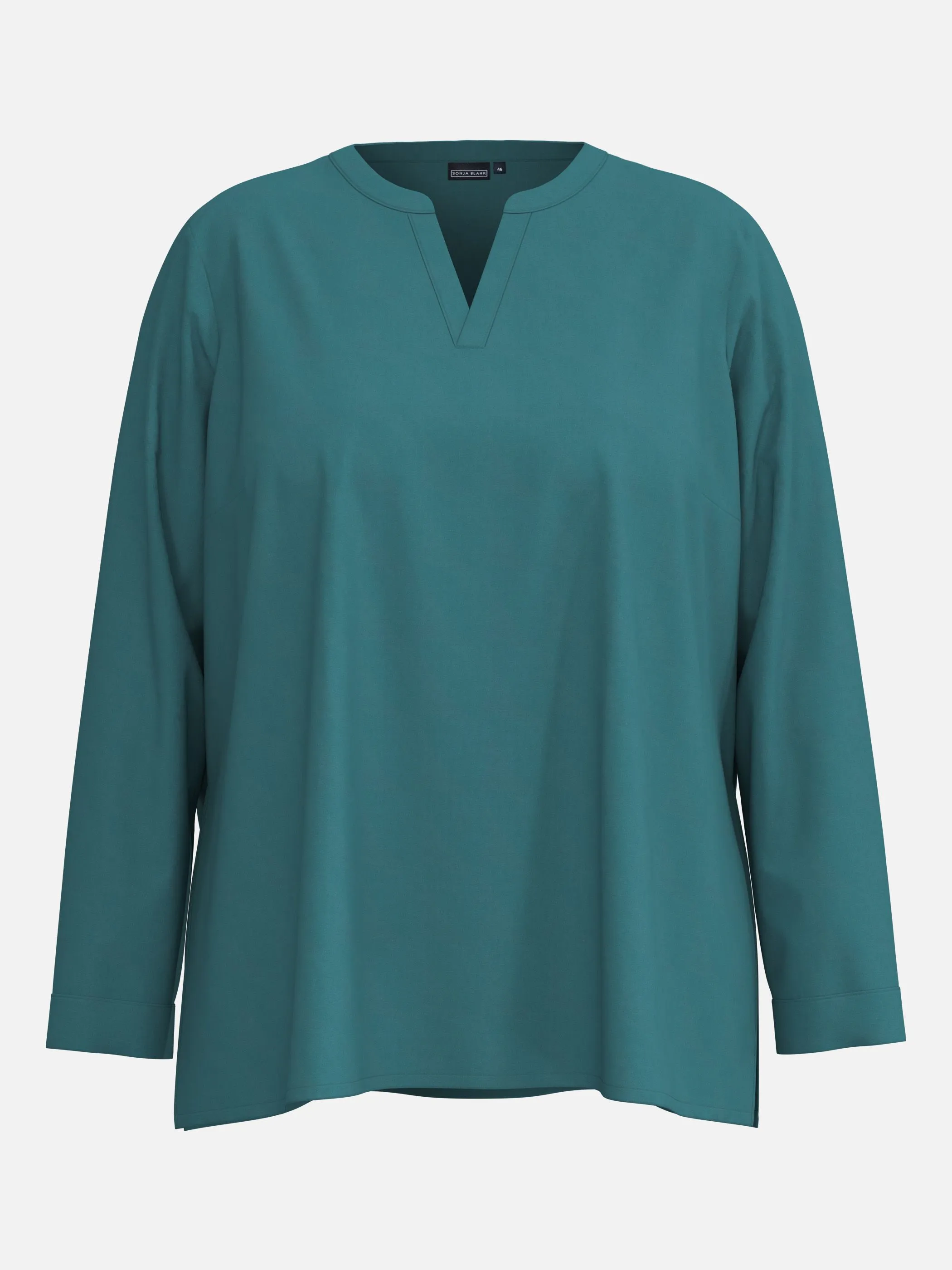 Sonja Blank Da-gr.Gr. Bluse Türkis 930009 PETROL 1