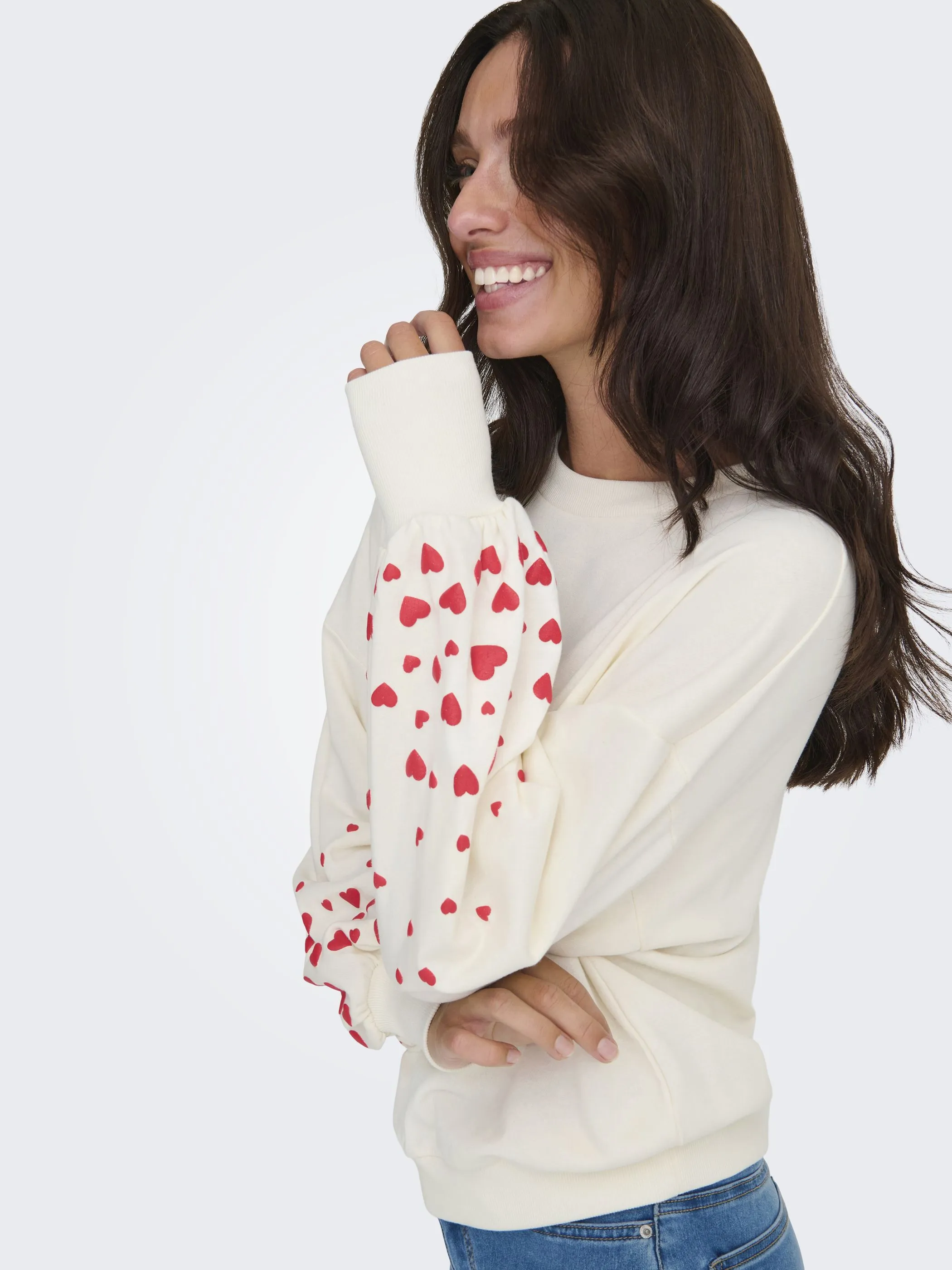 Only 15216364 ONLBROOKE L/S O-NECK Weiß 908282 177922027 3