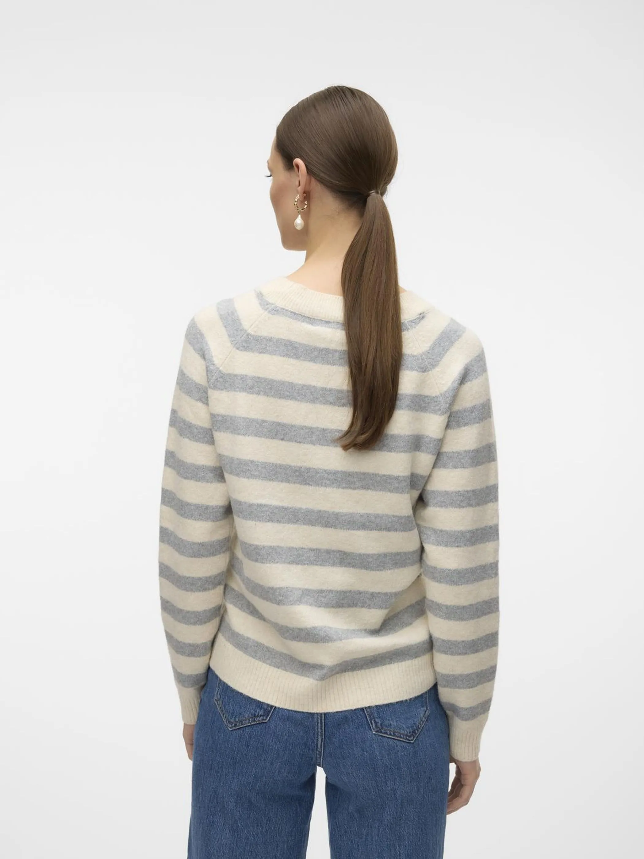 Vero Moda 10201022 VMDOFFY LS O-NECK BLO Weiß 790647 222913005 2