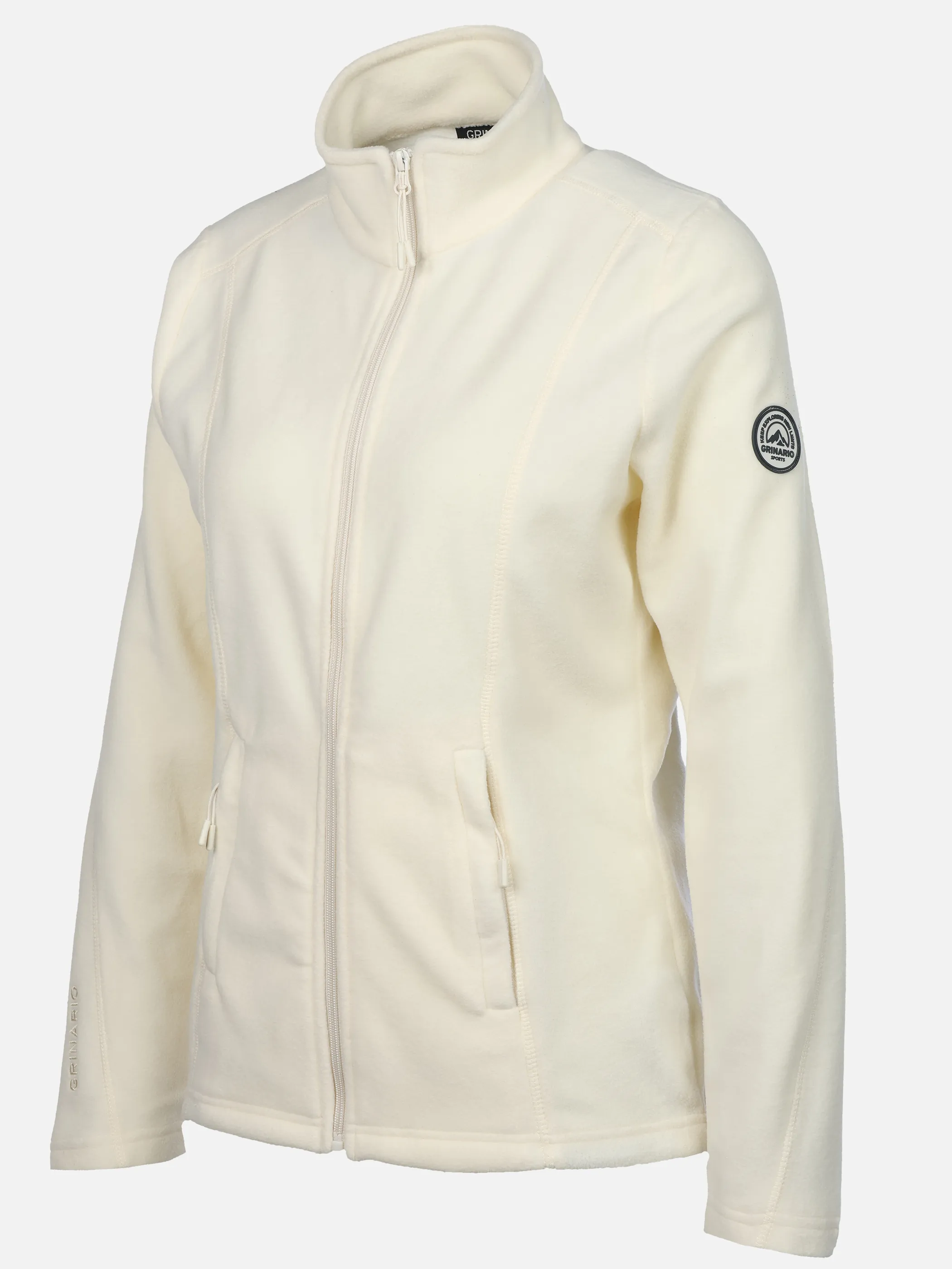 Grinario Sports Da-Fleecejacke Weiß 928411 12-0602TCX 3