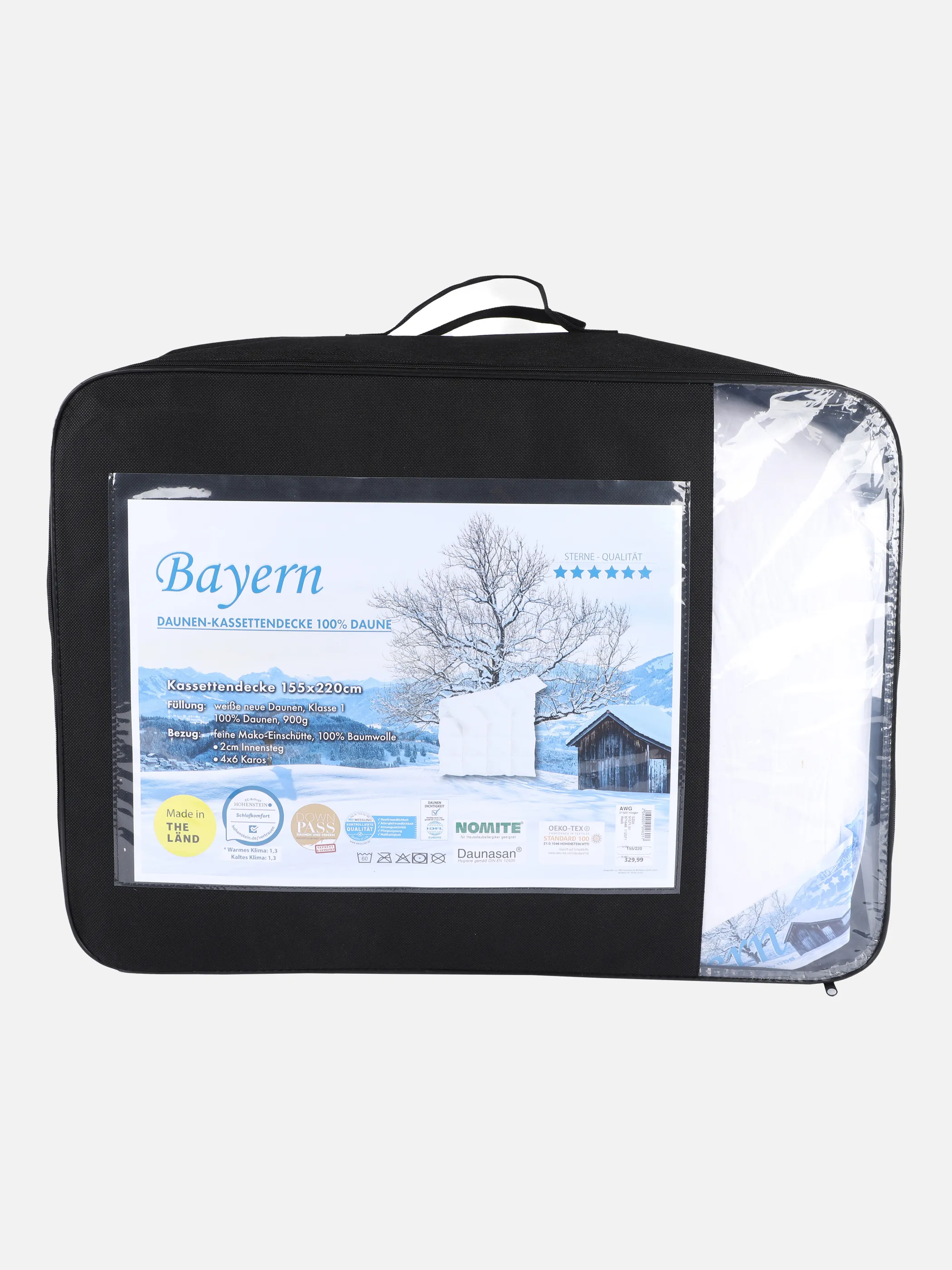 Bayern Daunendecke Komfortgröße 155x2 Weiß 871648 WEIß 3 Bayern Daunendecke Komfortgröße 155x2 Weiß 871648 WEIß 3