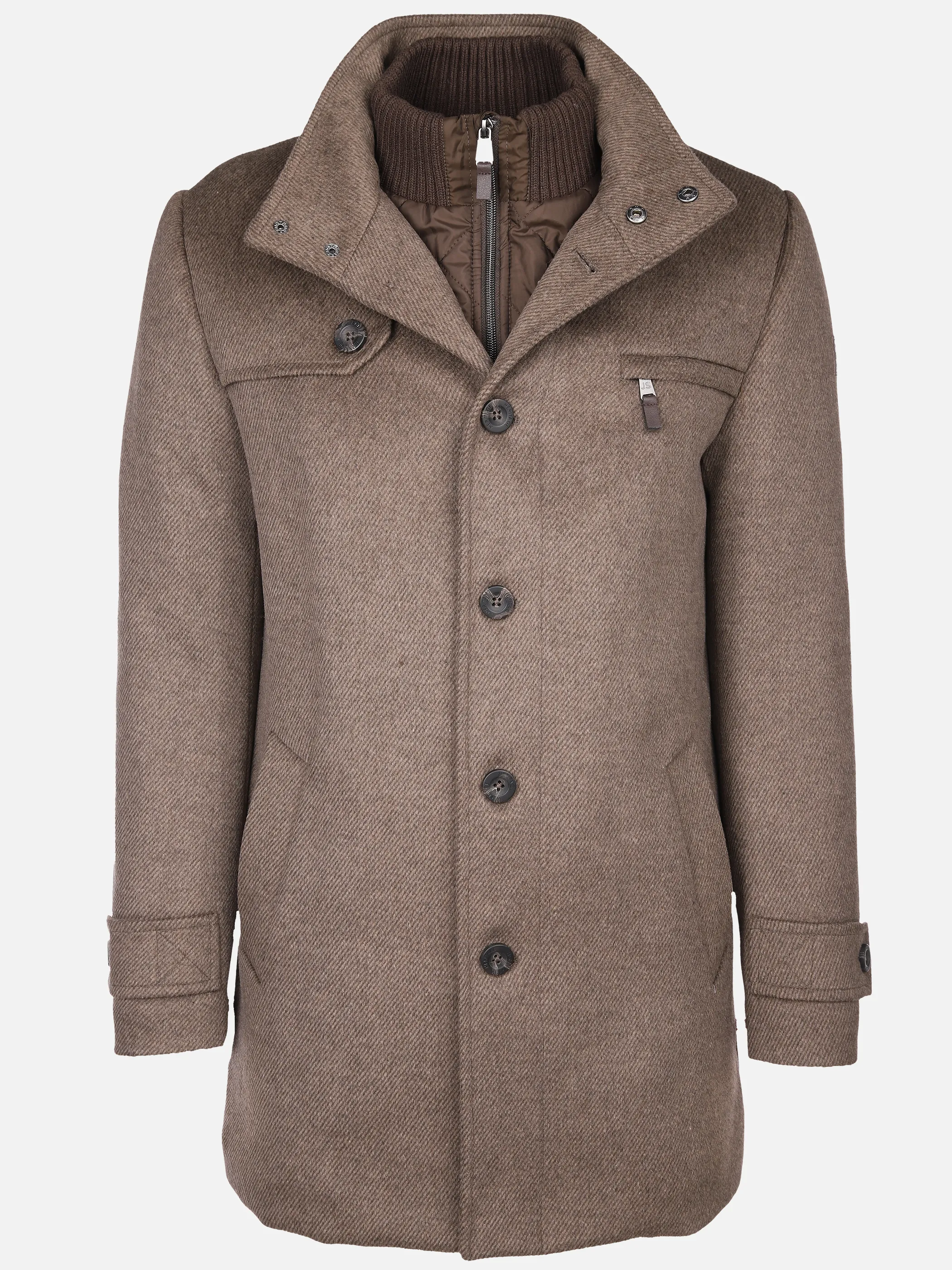 Jim Spencer He. Wollmantel 2in1 220803 Braun 871351 BROWN 1 Jim Spencer He. Wollmantel 2in1 220803 Braun 871351 BROWN 1