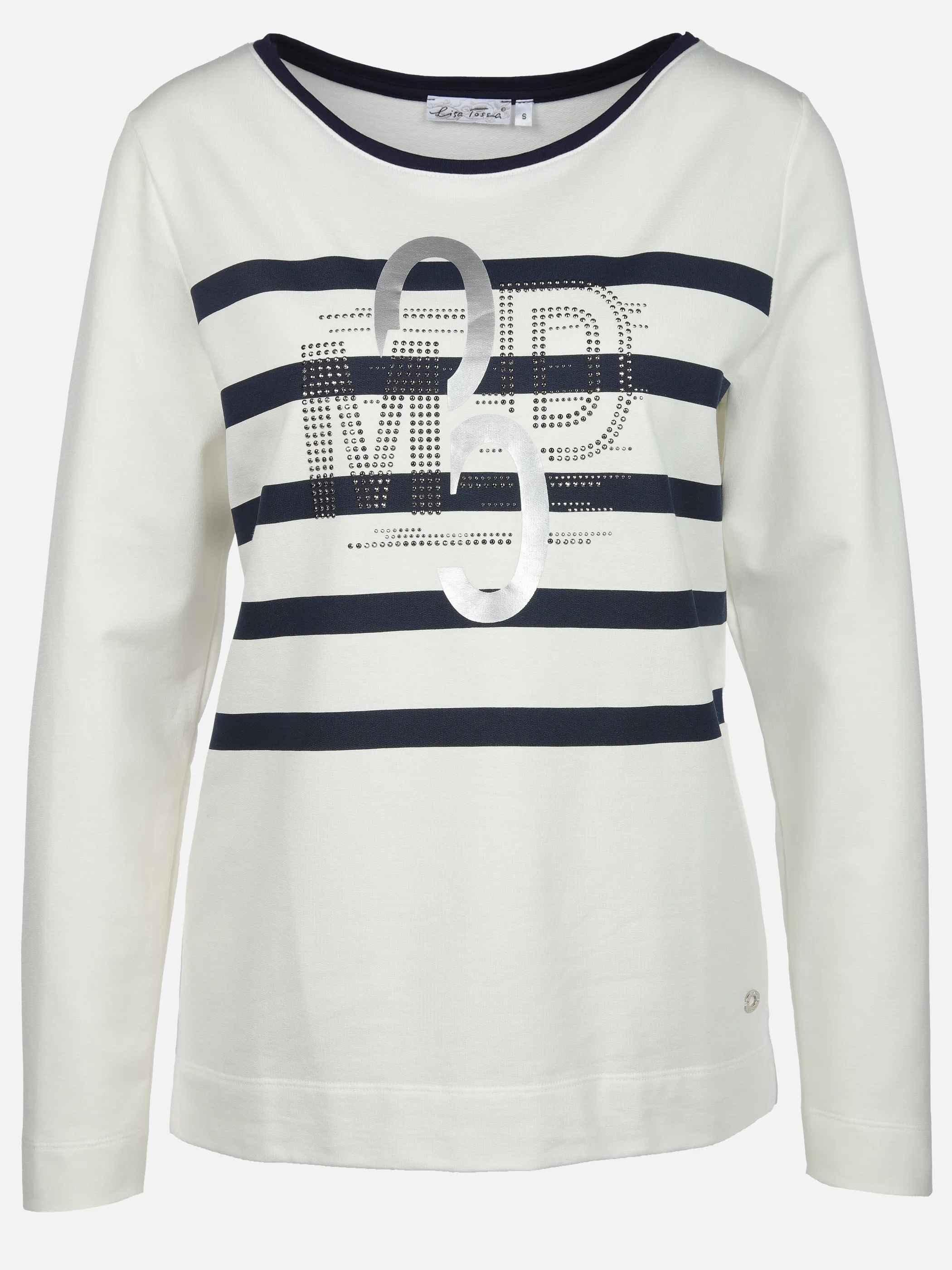 Lisa Tossa Da-Sweatshirt m. Front Druck Marine 907274 MR 1
