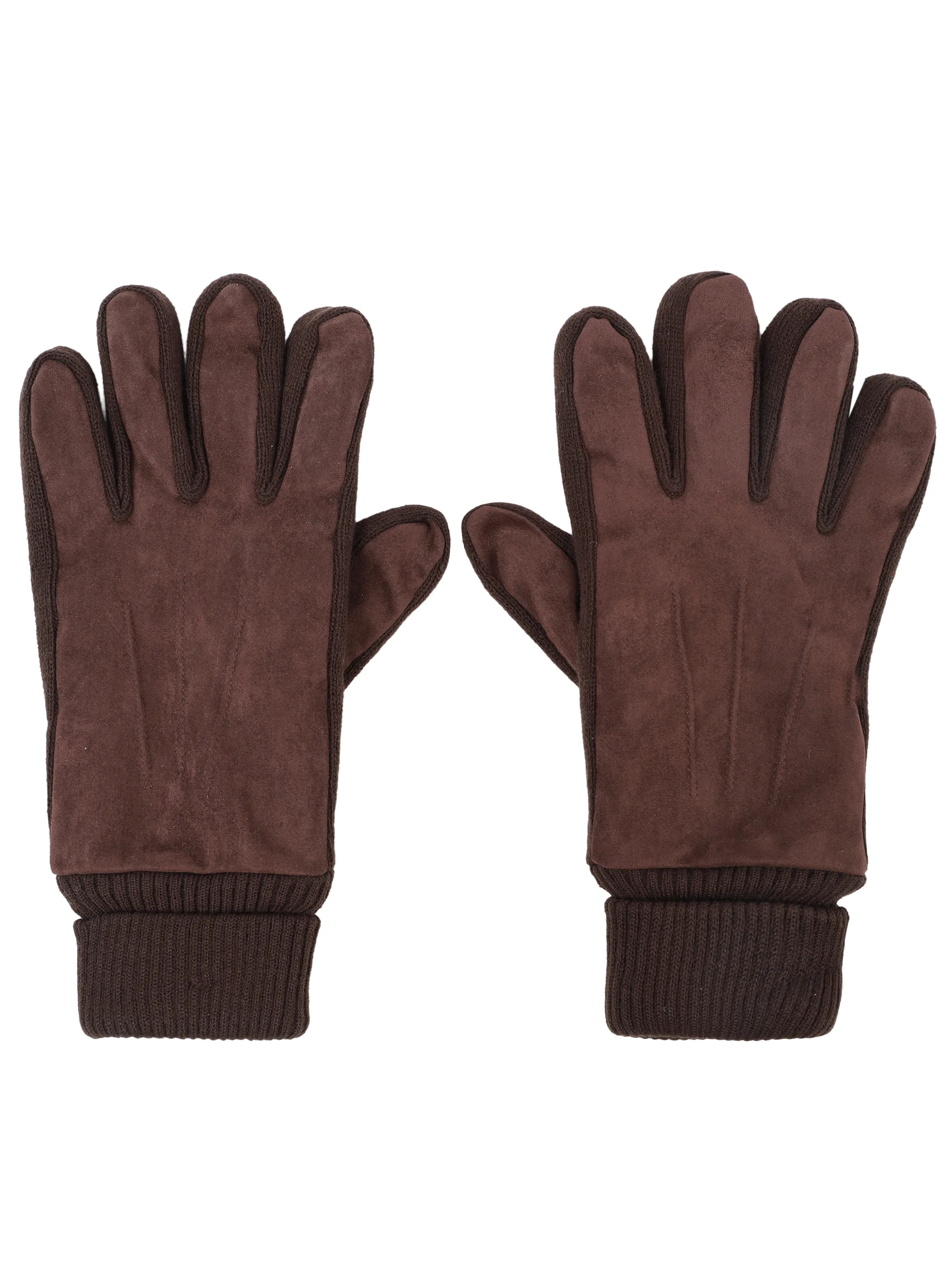 Jim Spencer He-Handschuhe aus Materialmix Braun 929429 BROWN 1