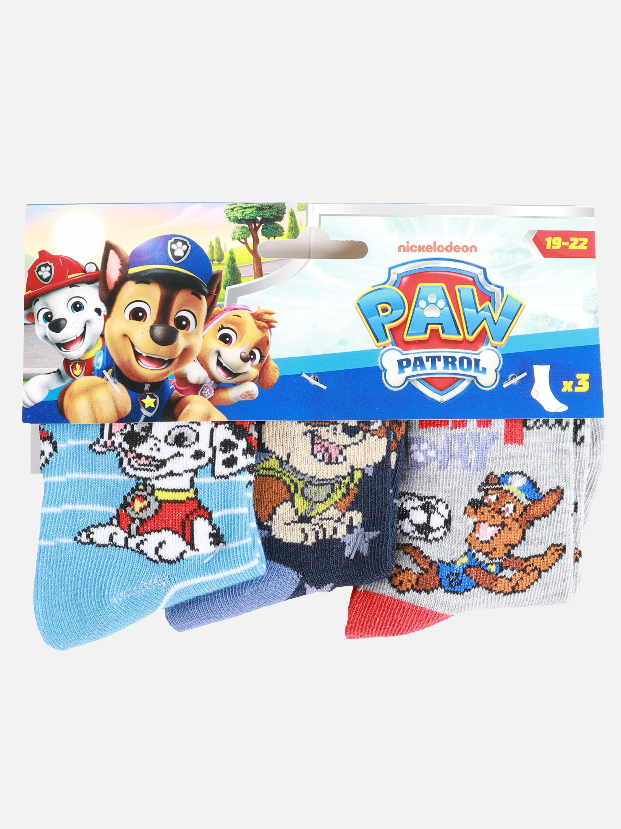 Lizenz P94005001 Disney Boys Socks 3p Paw Patrol Blau 926273 0001 2