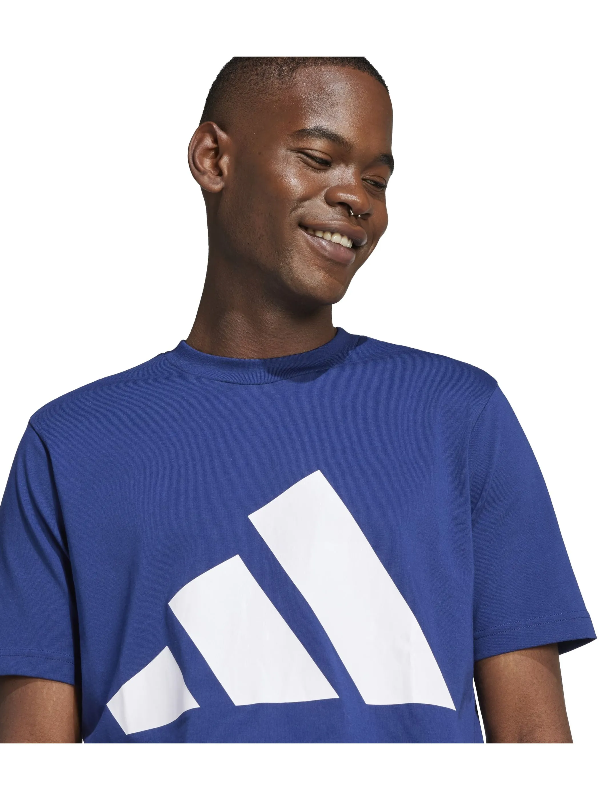 Adidas JE8940 He-TShirt Logo Groß d.blau Blau 904896 000 3 Adidas JE8940 He-TShirt Logo Groß d.blau Blau 904896 000 3