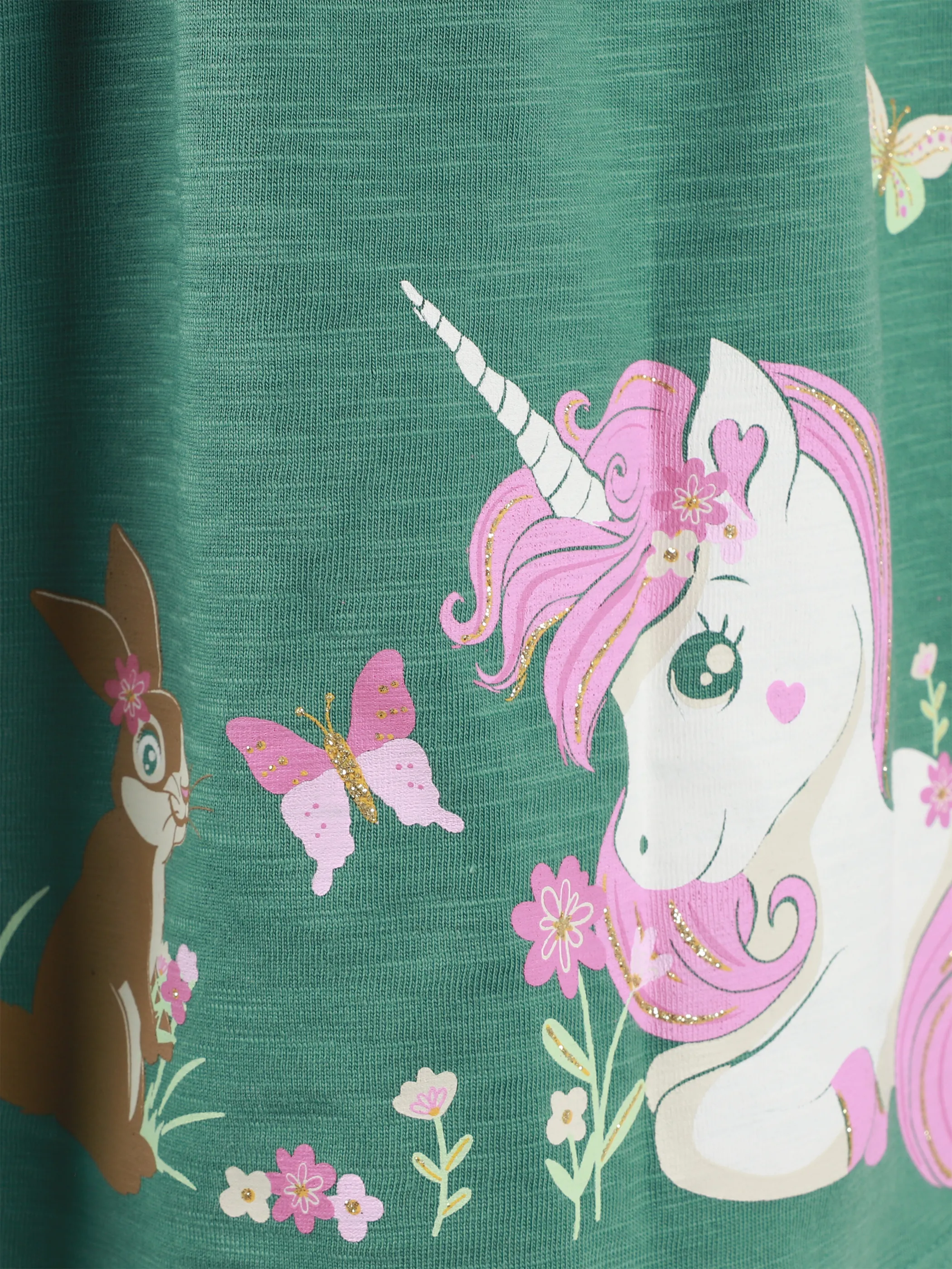 Bubble Gum KM Set Kleid mit Einhornprint und Tasche in grün Grün 907429 GRÜN 3 Bubble Gum KM Set Kleid mit Einhornprint und Tasche in grün Grün 907429 GRÜN 3