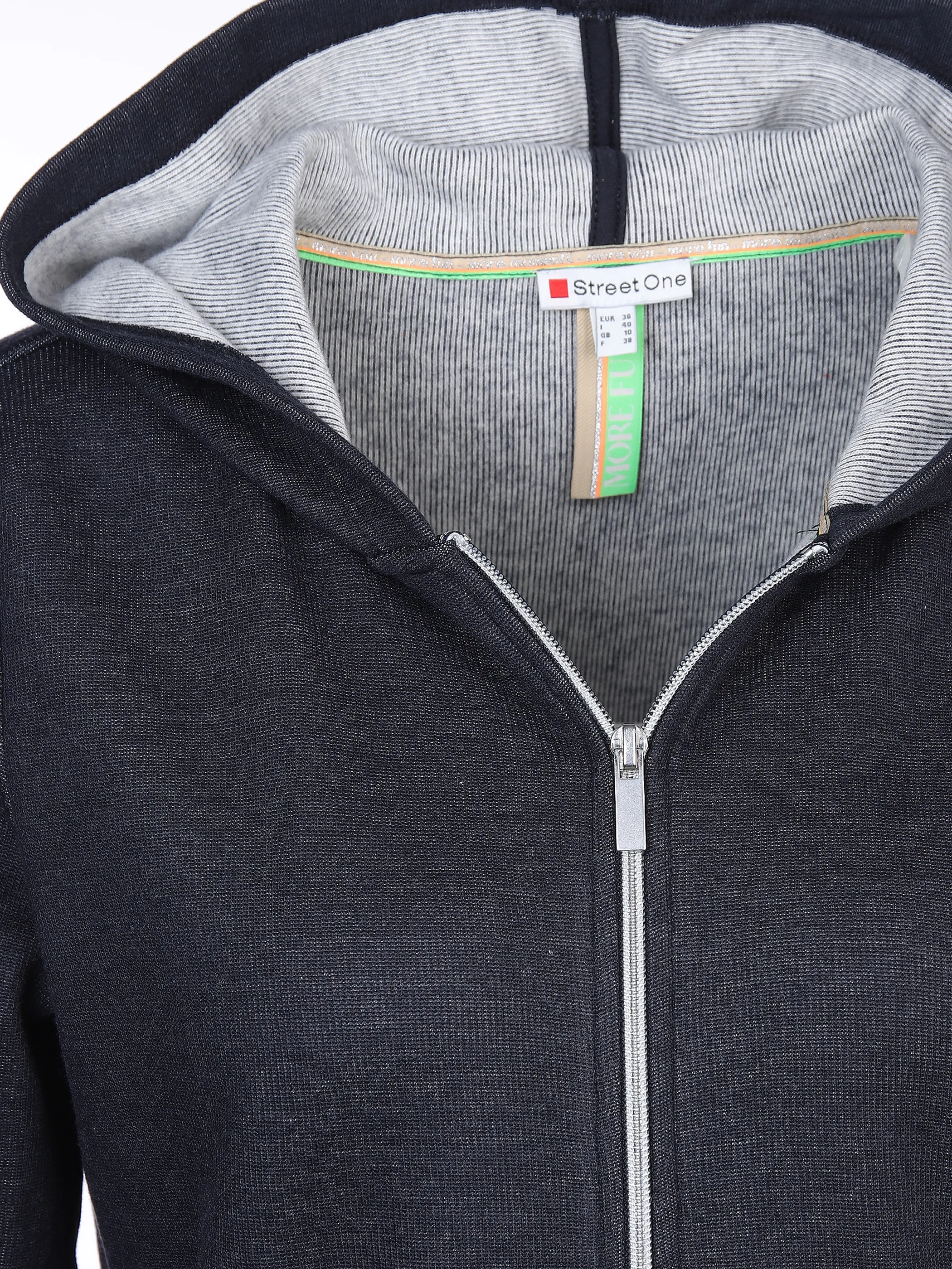 Street One A317346 LTD QR hoody jacket w. Blau 864107 13325 3 Street One A317346 LTD QR hoody jacket w. Blau 864107 13325 3