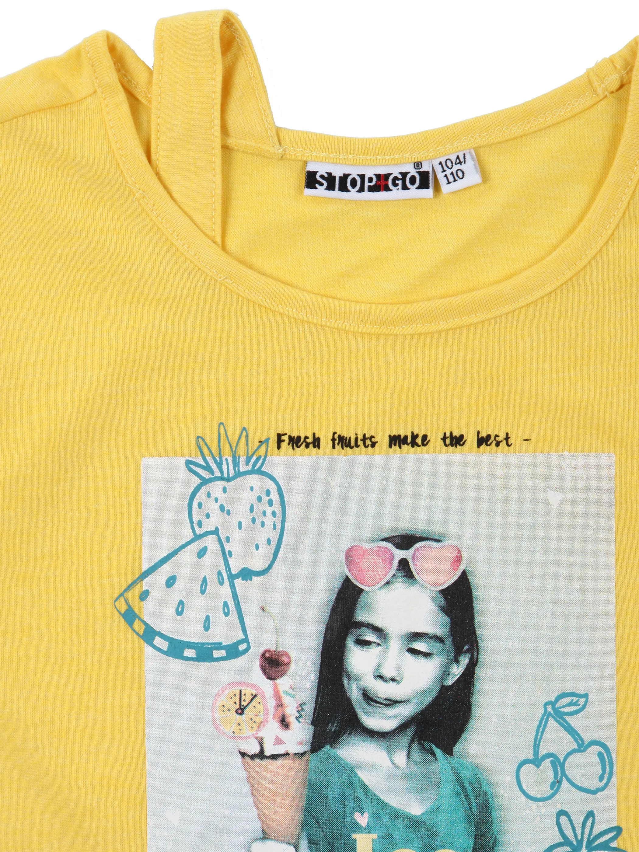 Stop + Go MG TShirt in gelb + Fotodruck Gelb 852513 GELB 3 Stop + Go MG TShirt in gelb + Fotodruck Gelb 852513 GELB 3