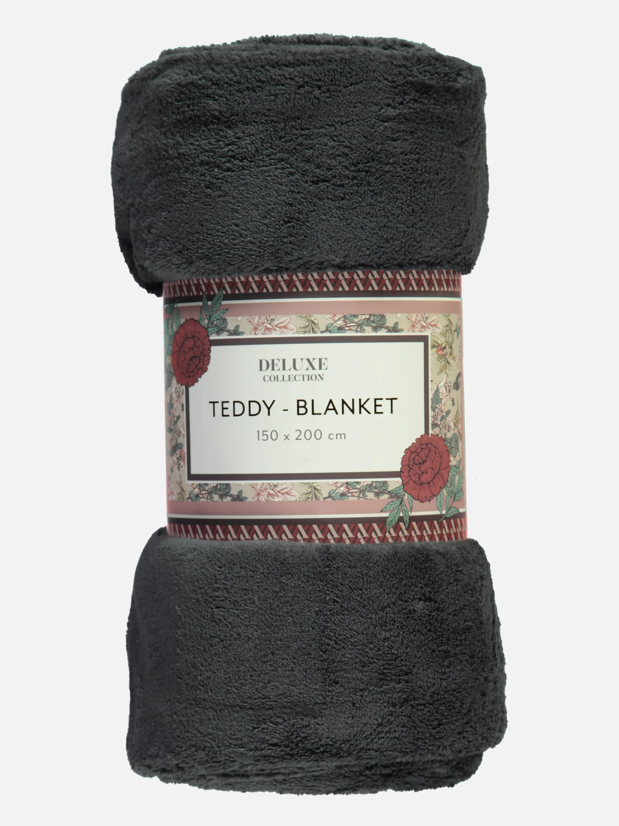 AWG Mode - Teddy Fleecedecke 150X200 cm | SCHWARZ | 150/200