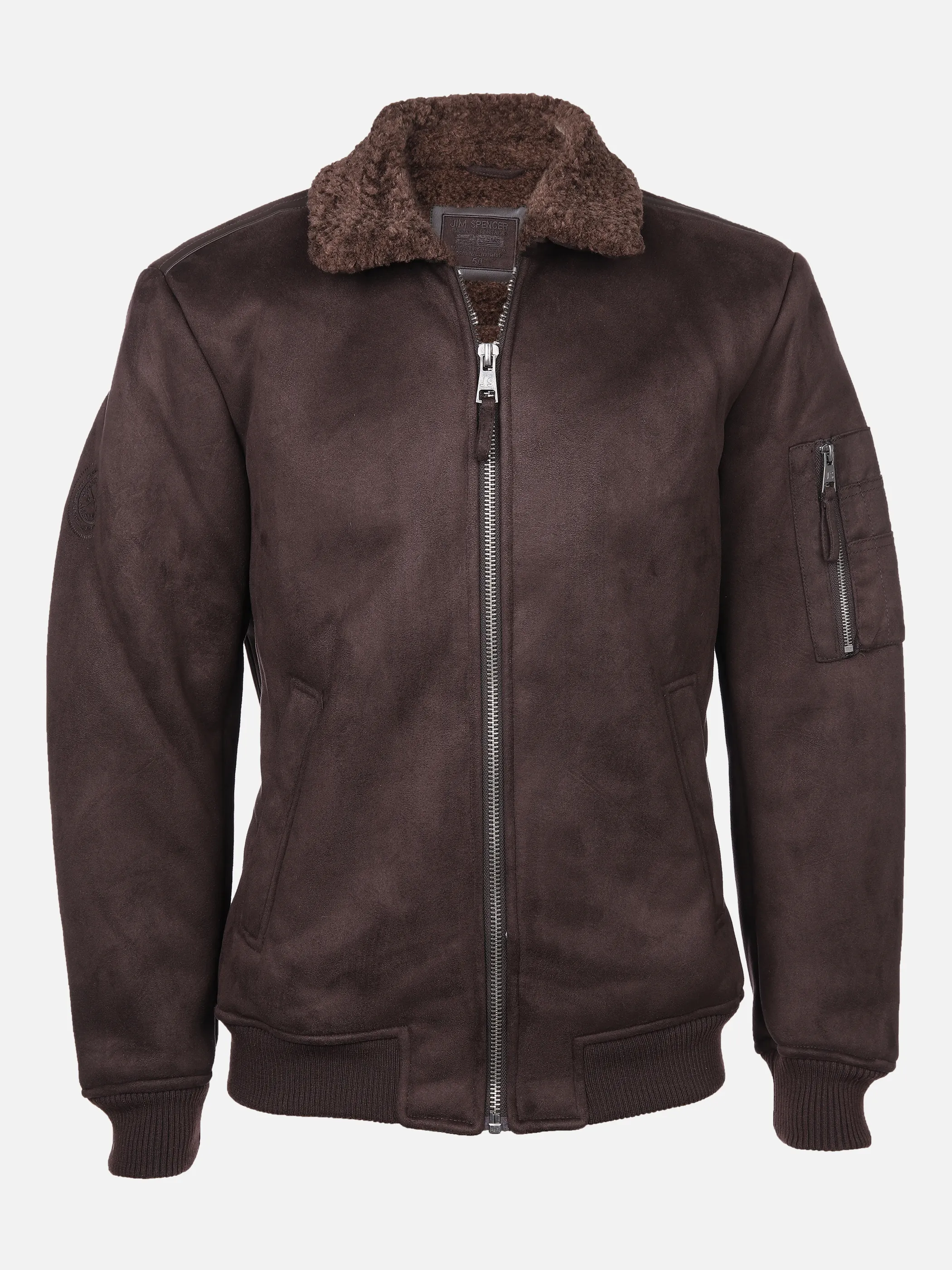 Jim Spencer He. PU-Fliegerblouson Braun 865188 DARK CHOC 1 Jim Spencer He. PU-Fliegerblouson Braun 865188 DARK CHOC 1
