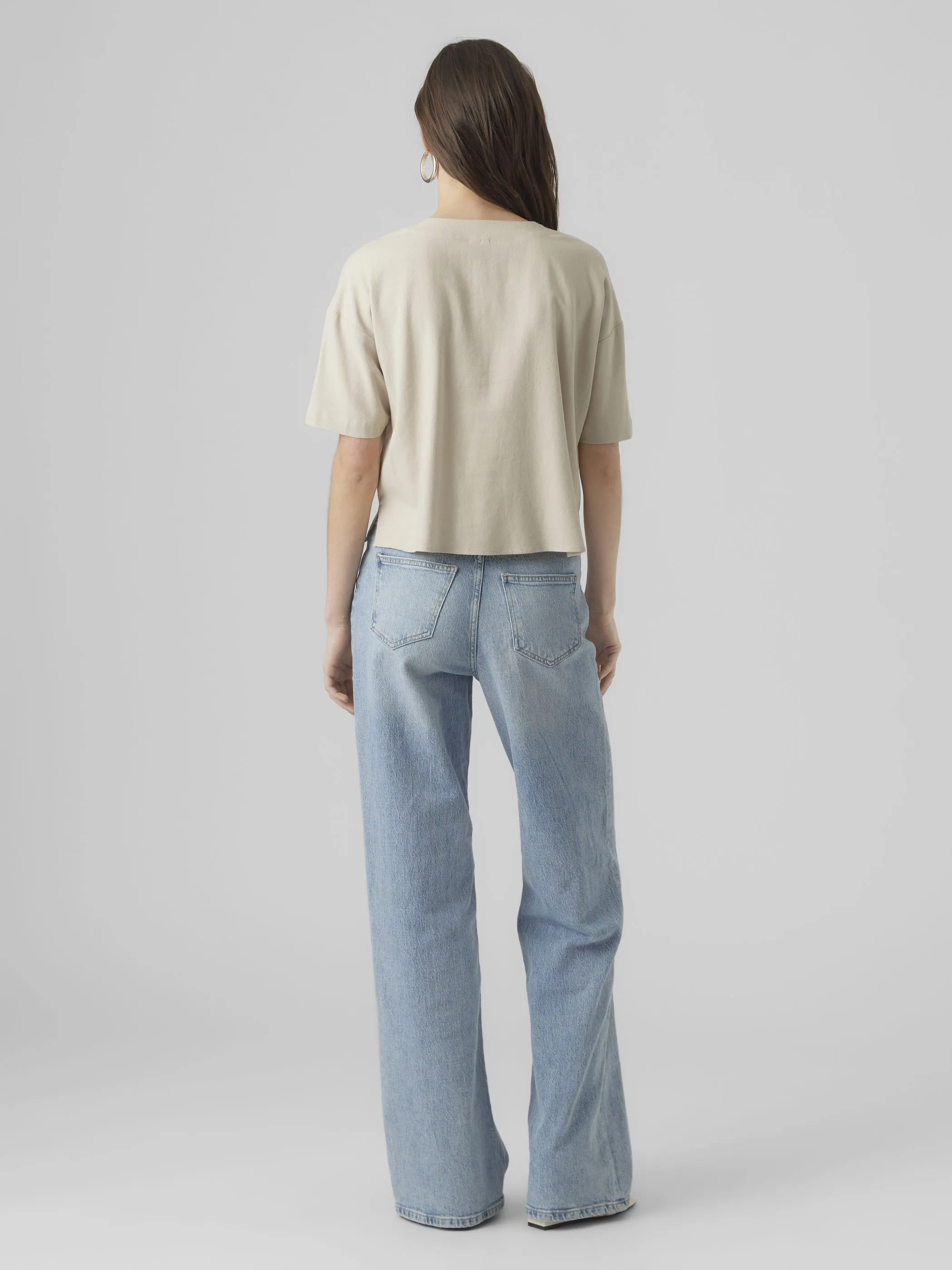 Vero Moda 10279696 VMJESMILO 2/4 SHIRT W Grau 875221 271875 2