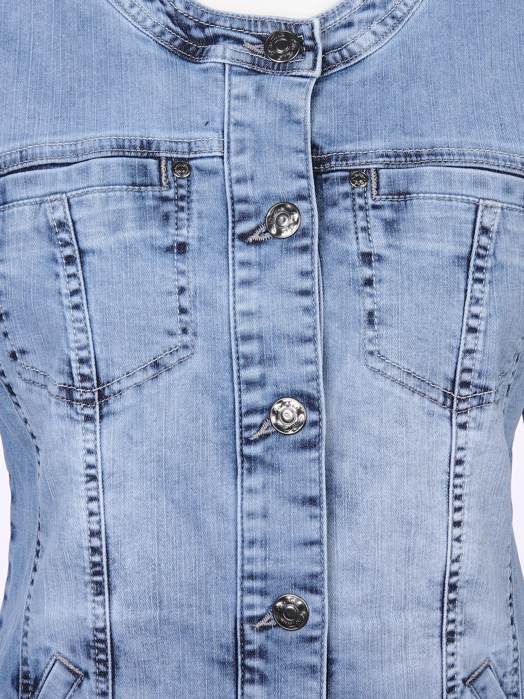 Lisa Tossa Da-Jeansjacke m. Waschung Blau 894660 LIGHT BLUE 3