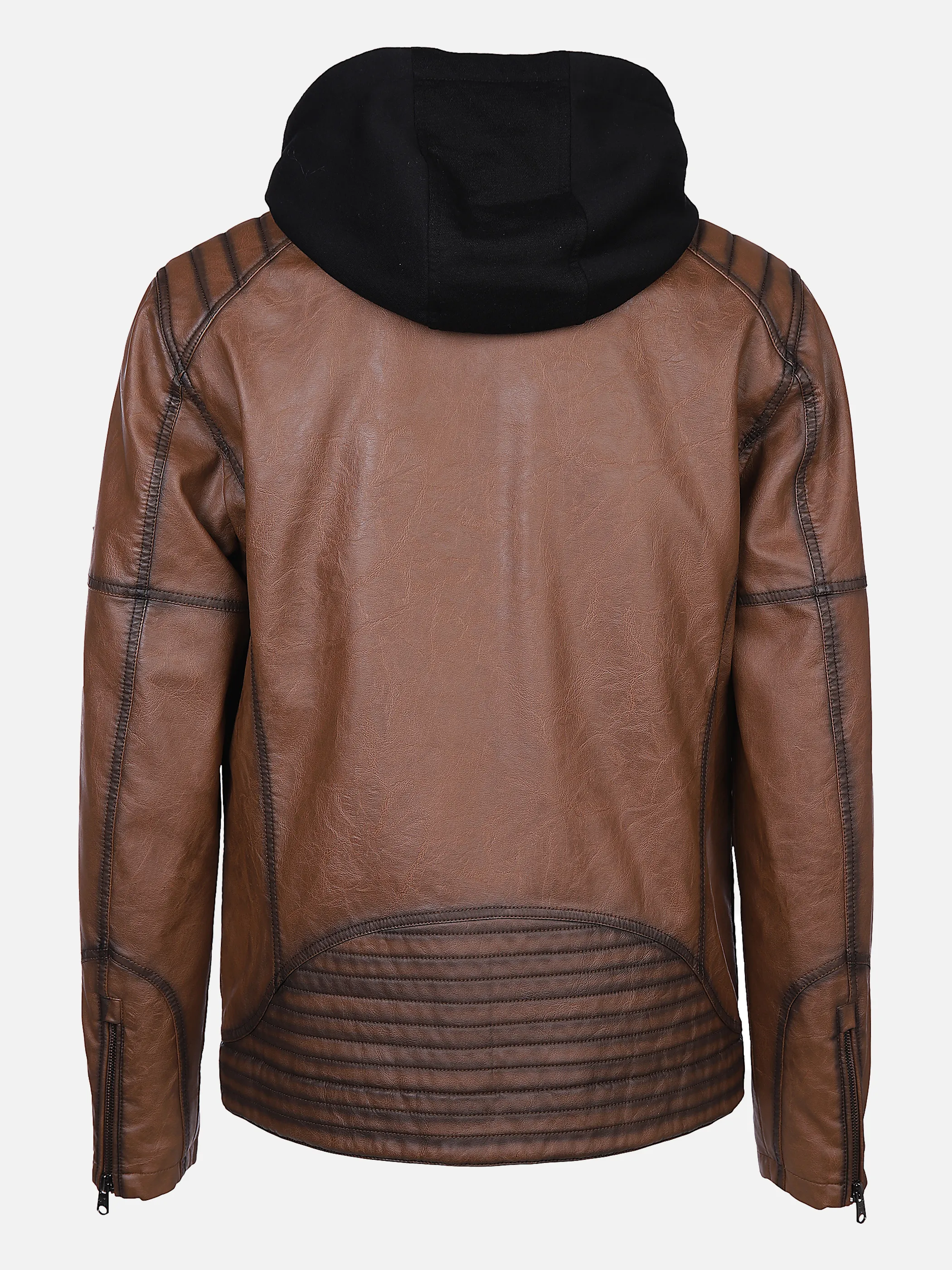 Herren Bikerjacke in 2in1 Optik M 872275-rehbraun-1