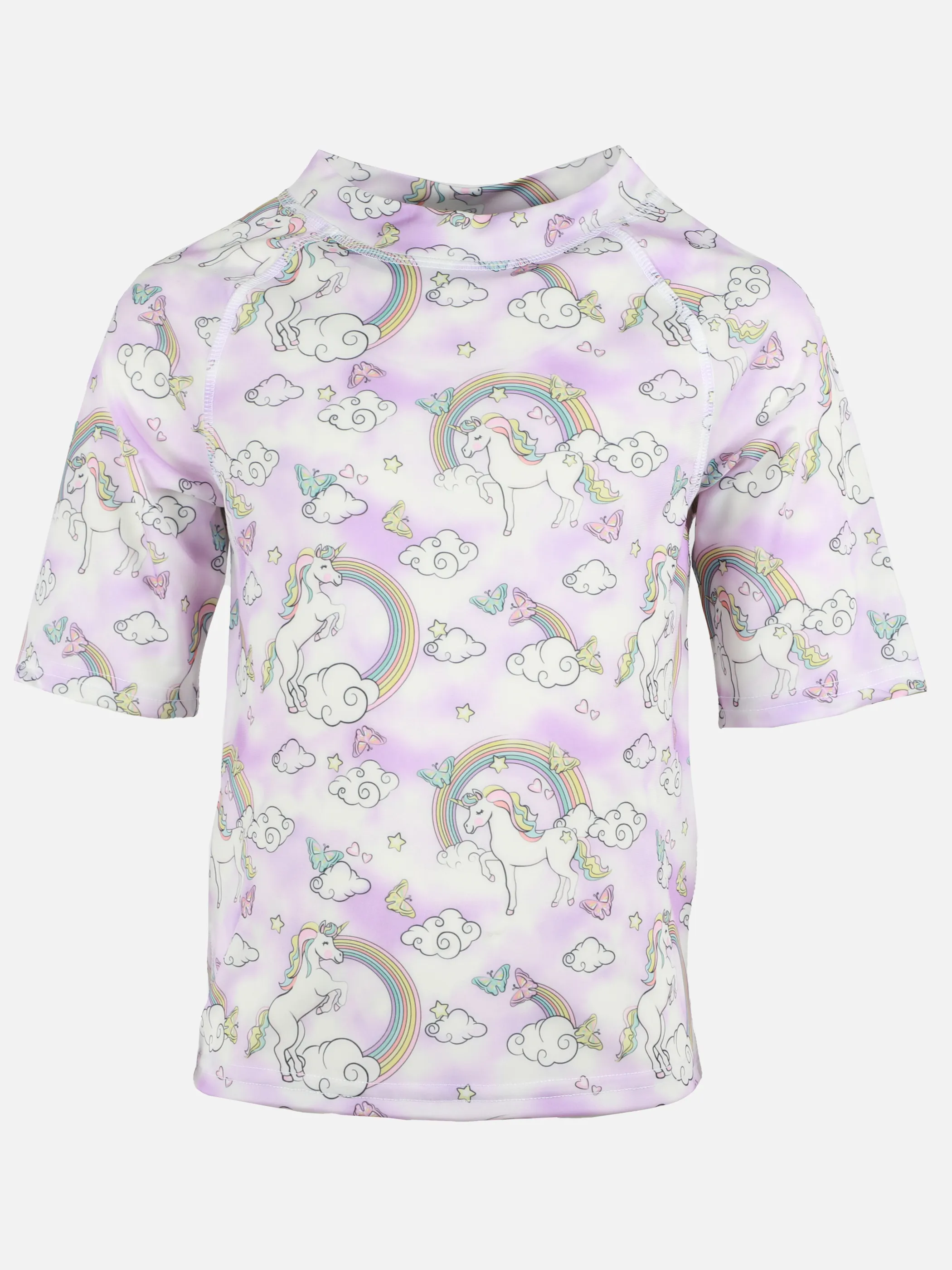 Grinario Sports KM- T-shirt m. Einhornprint Weiß 908871 WEIß 1