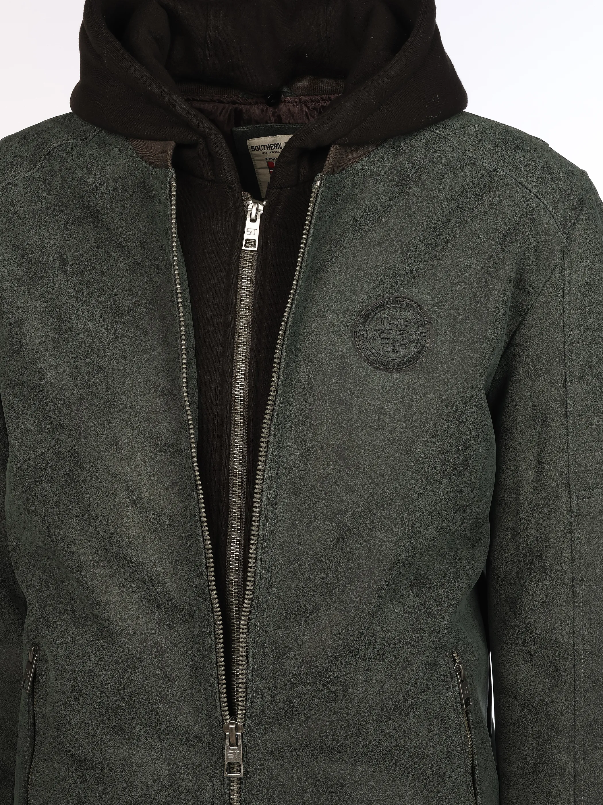 Southern Territory He. Bikerblouson washer Grau 929656 ANTHRA 4