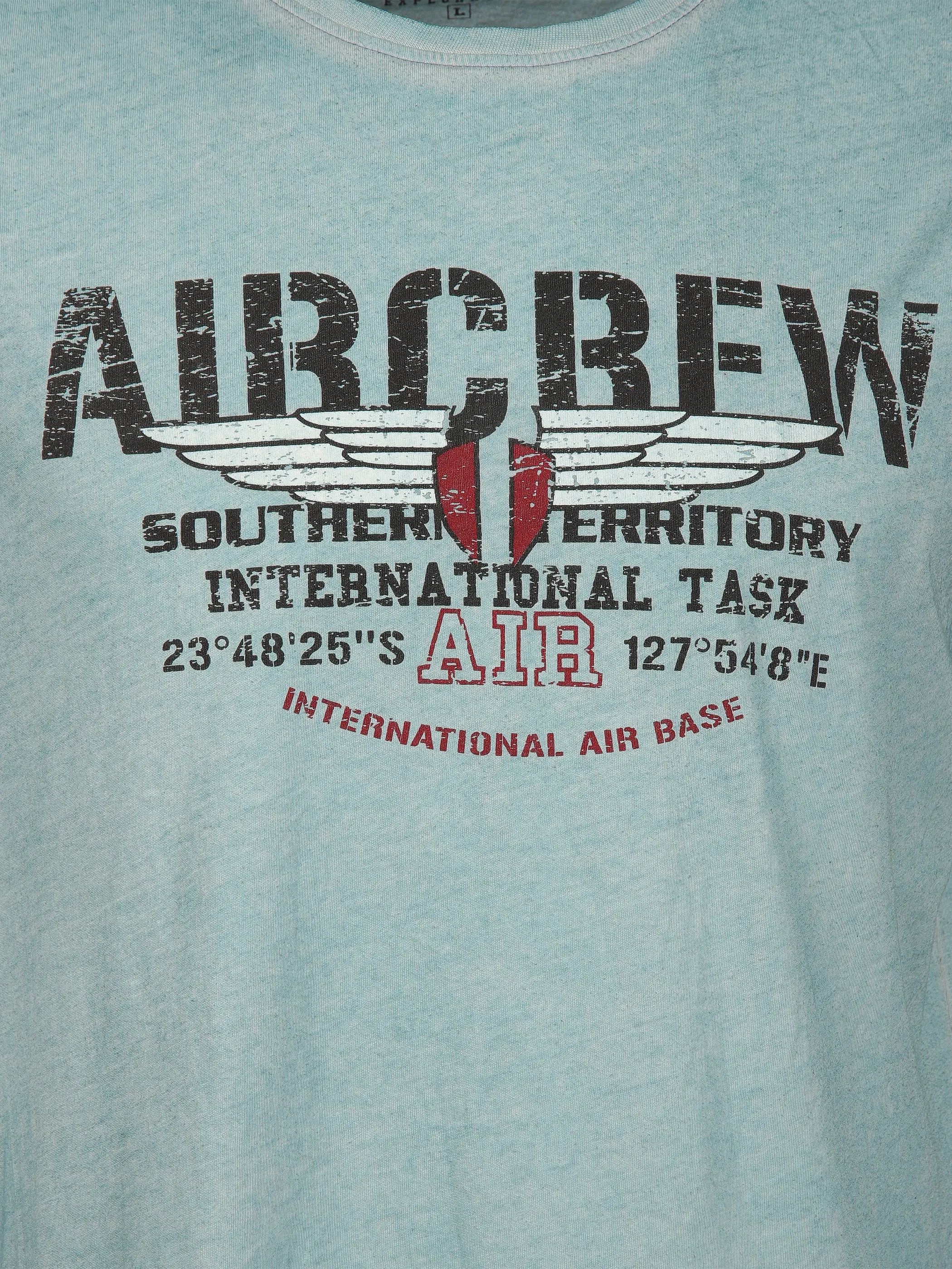 Southern Territory He. Muscleshirt oilwash Blau 910629 AQUA 3