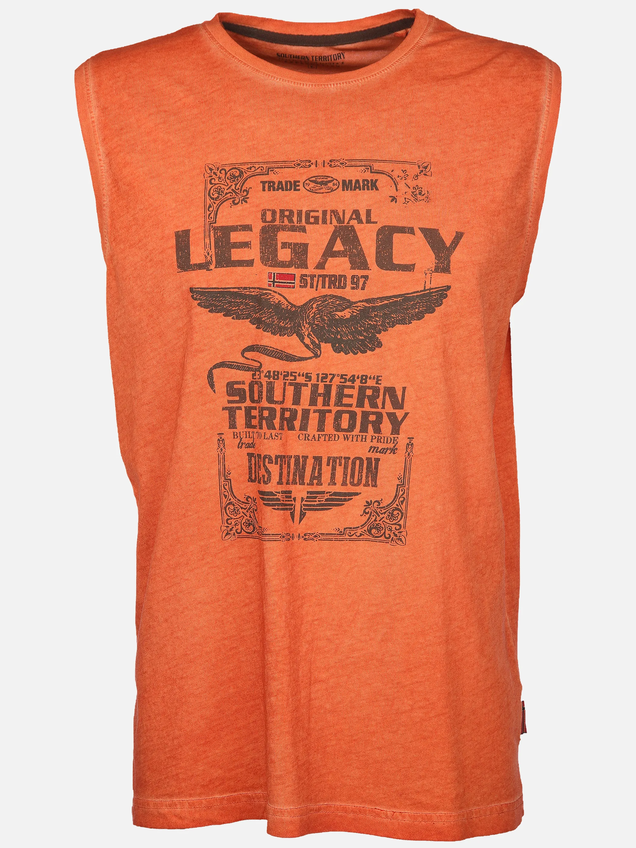 Southern Territory He. Muscleshirt oilwash Orange 910629 ORANGE 1