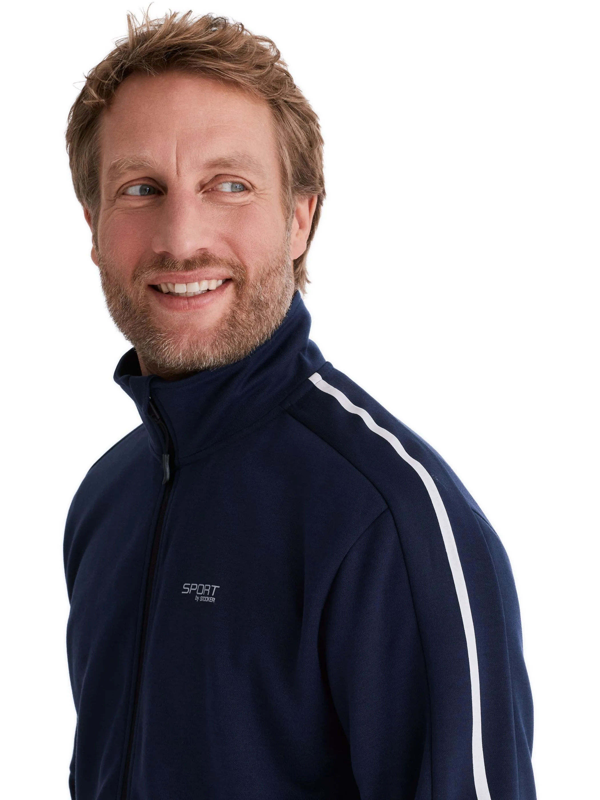 Stooker Athletic 06910280004800 He-Sweatjacke SYDNEY Blau 928268 4800 3