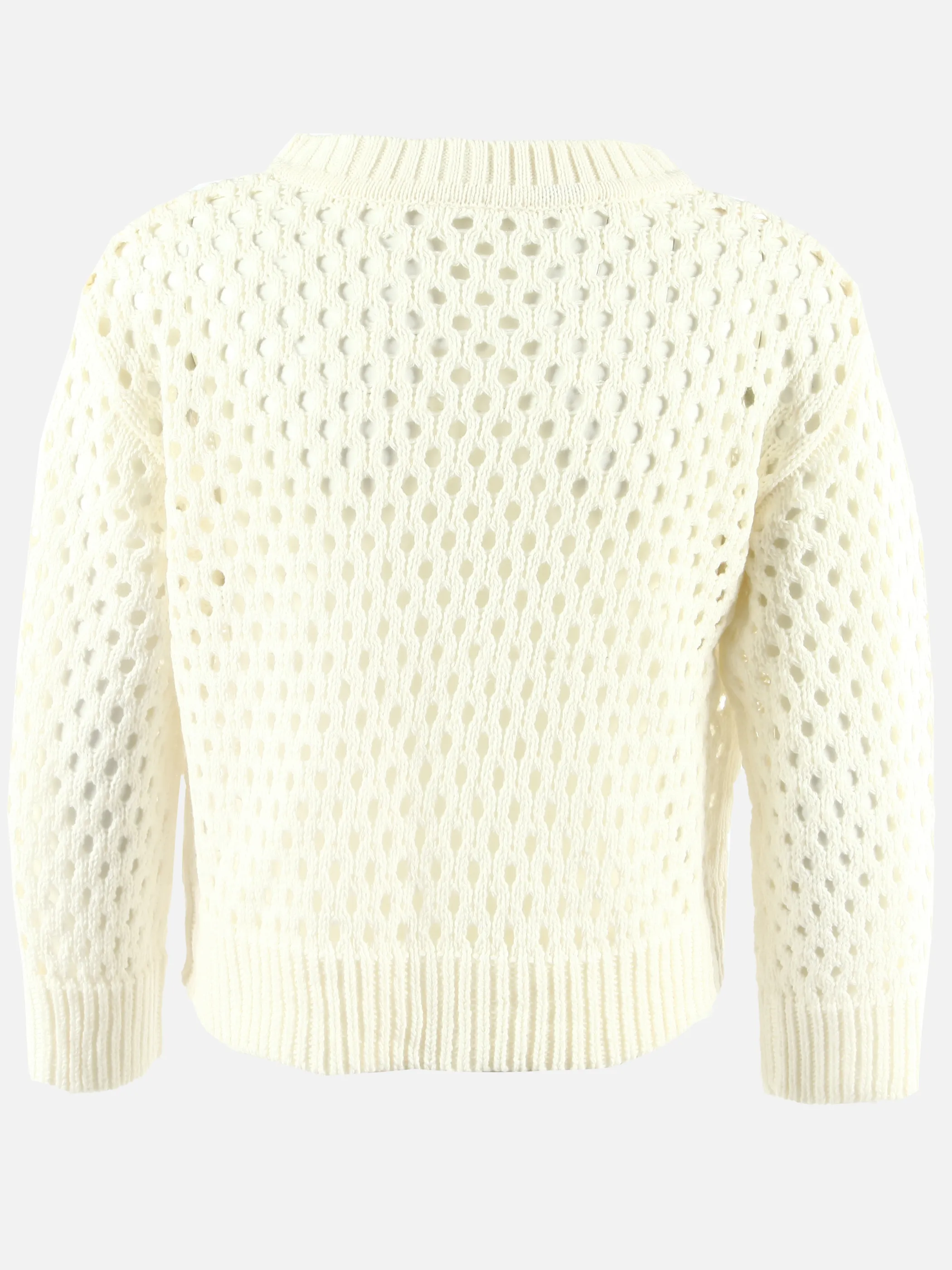 Stop + Go JM Strickpullover mit Lochmuster in Weiß Weiß 905776 WEI 2