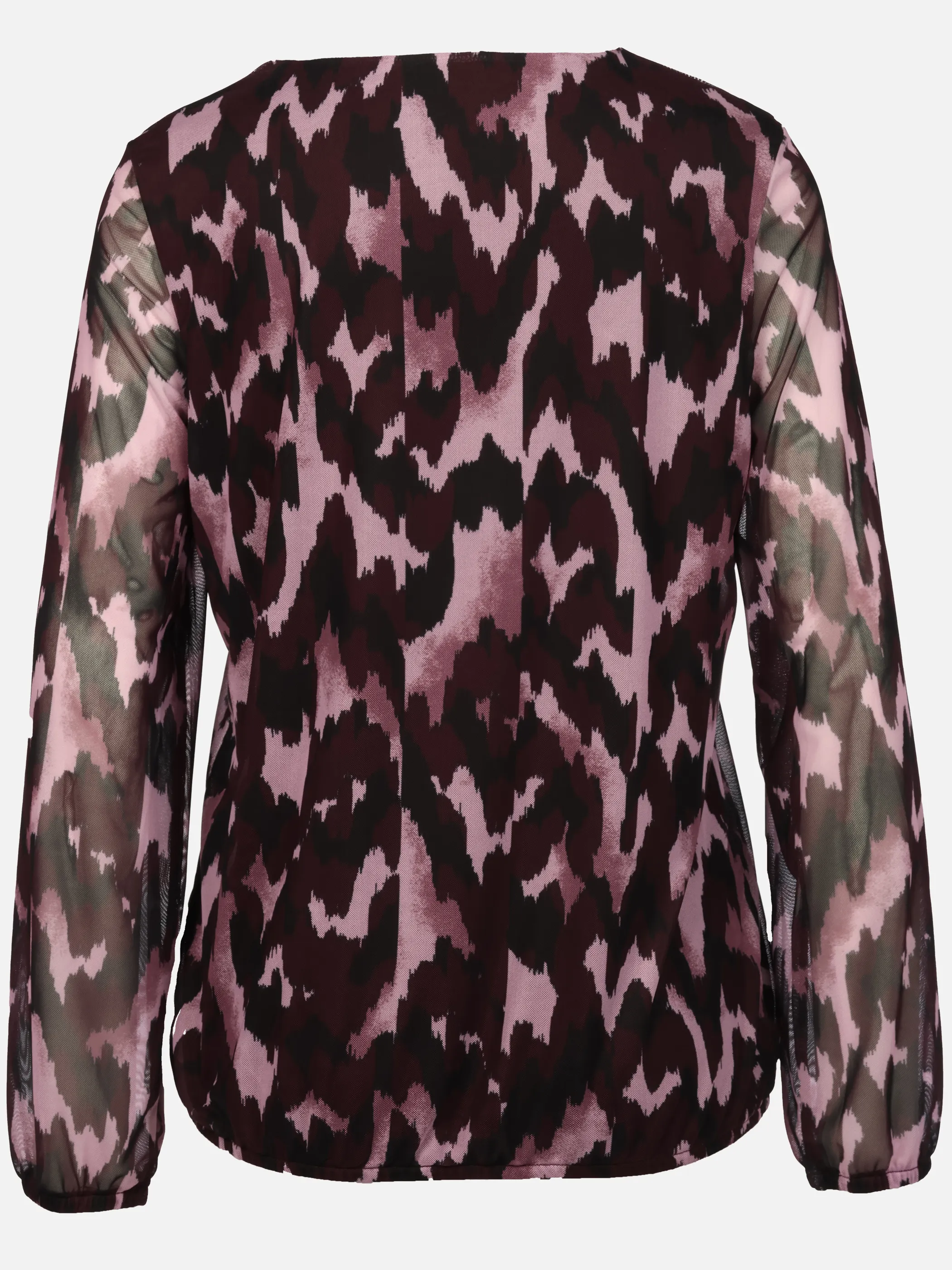 Lisa Tossa Da-Meshshirt m. Print Beige 921073 FUDGE 2