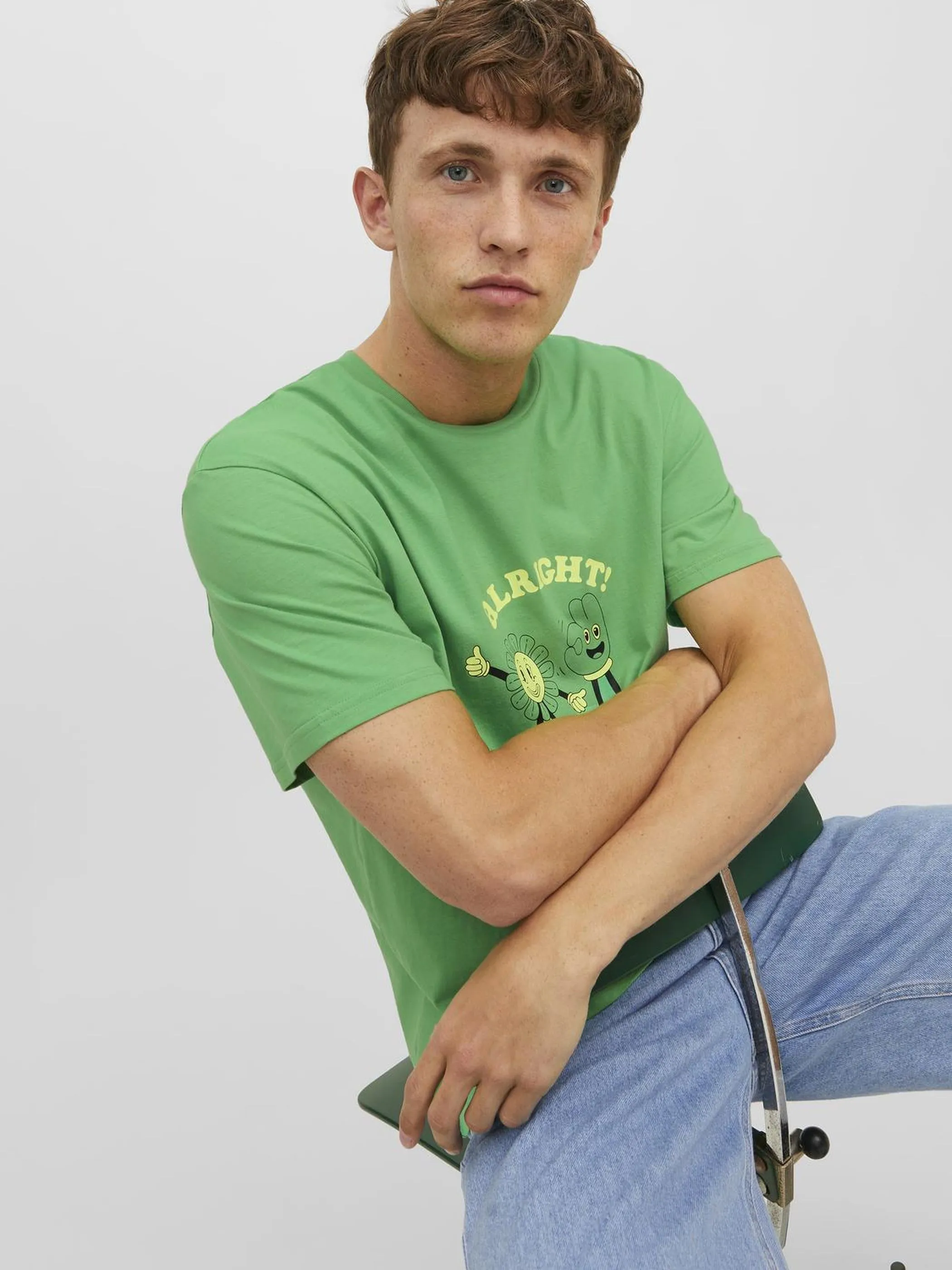 Jack Jones 12238164 JORTOONIE TEE SS CREW Grün 877747 176363 3