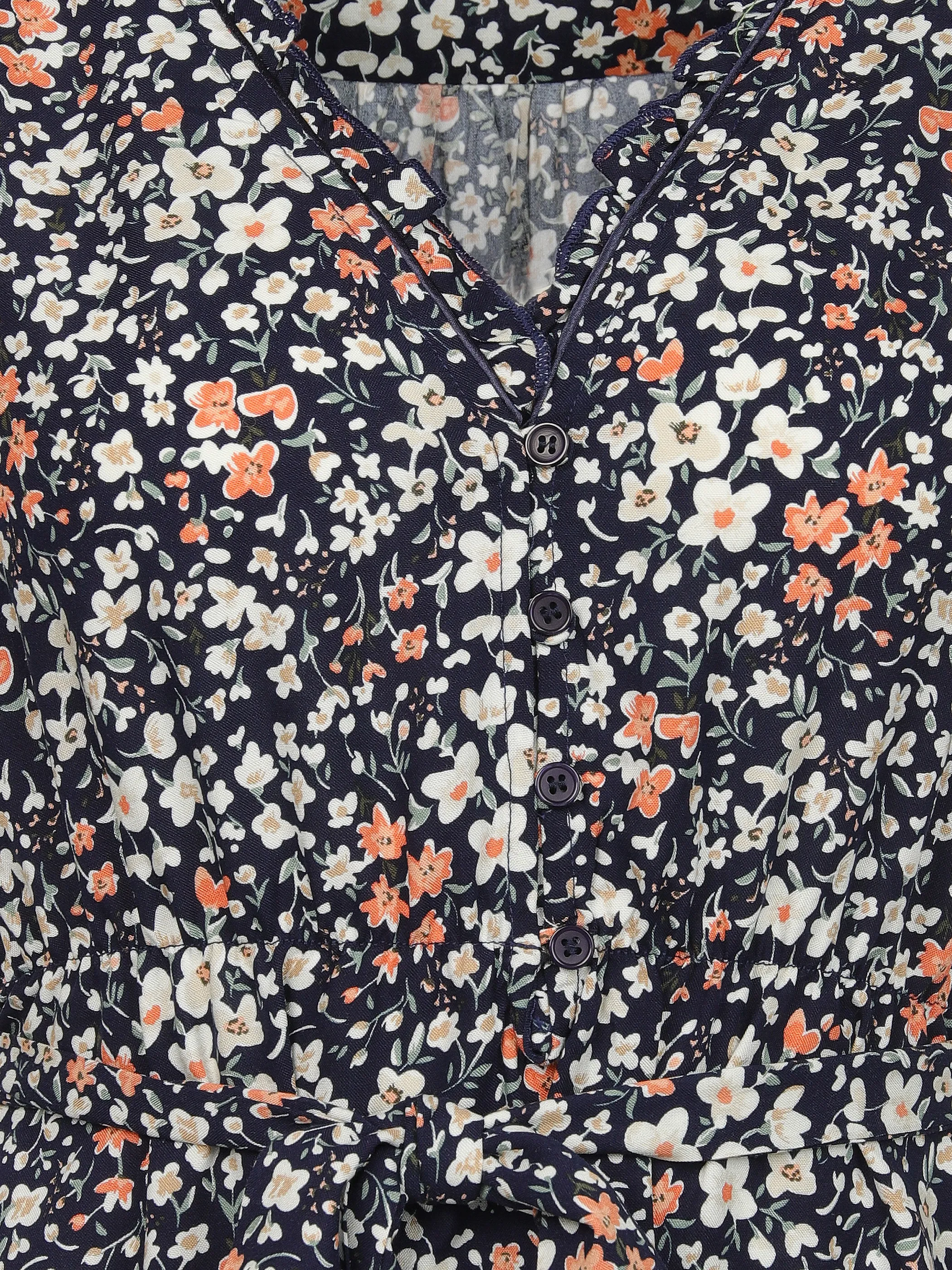 Apricot 868601 Apricot Ditsy Cluster R Marine 917645 NAV 3