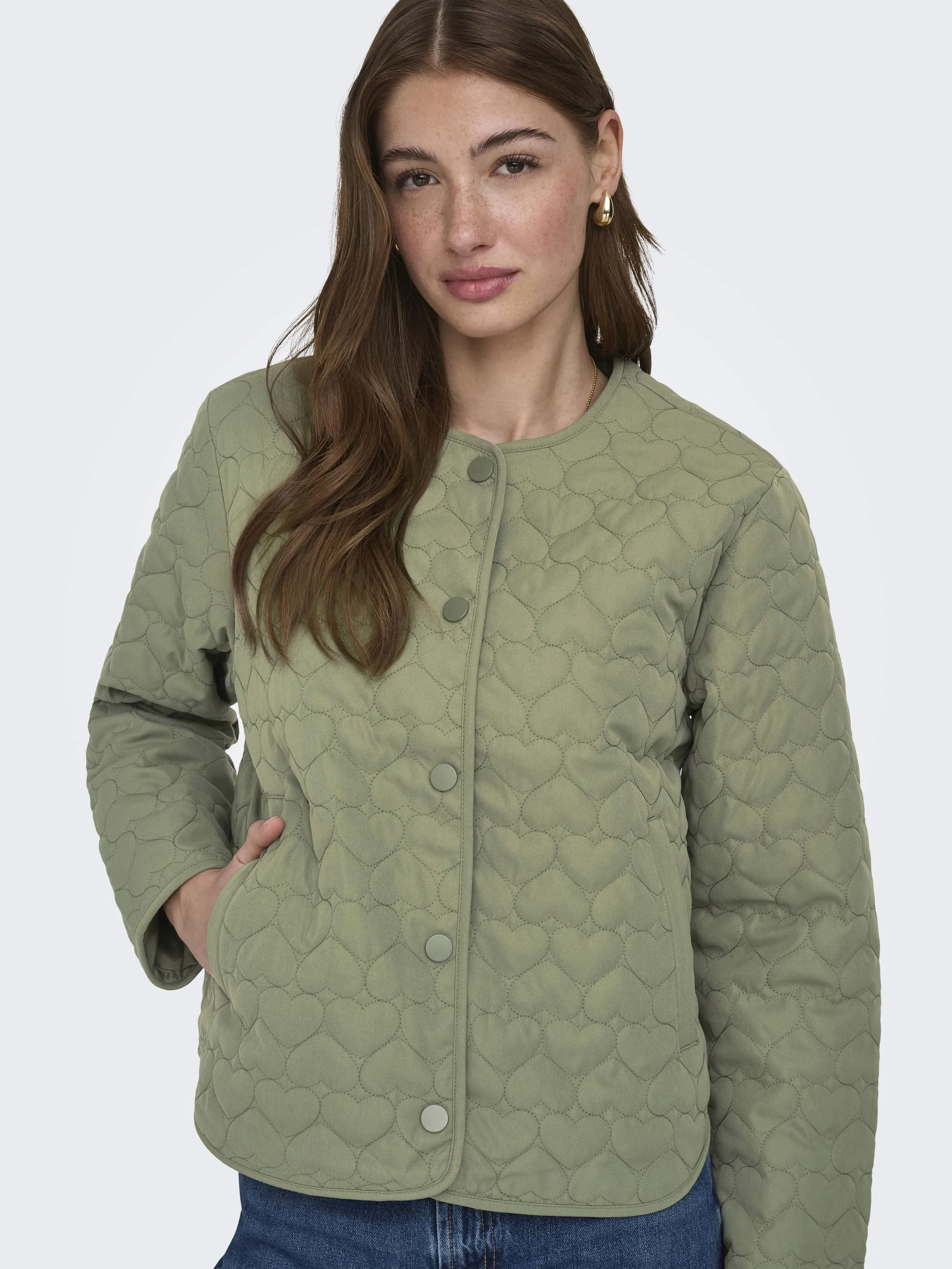 Only 15366265 ONLHEART LIFE QUILTED Grün 922171 229057