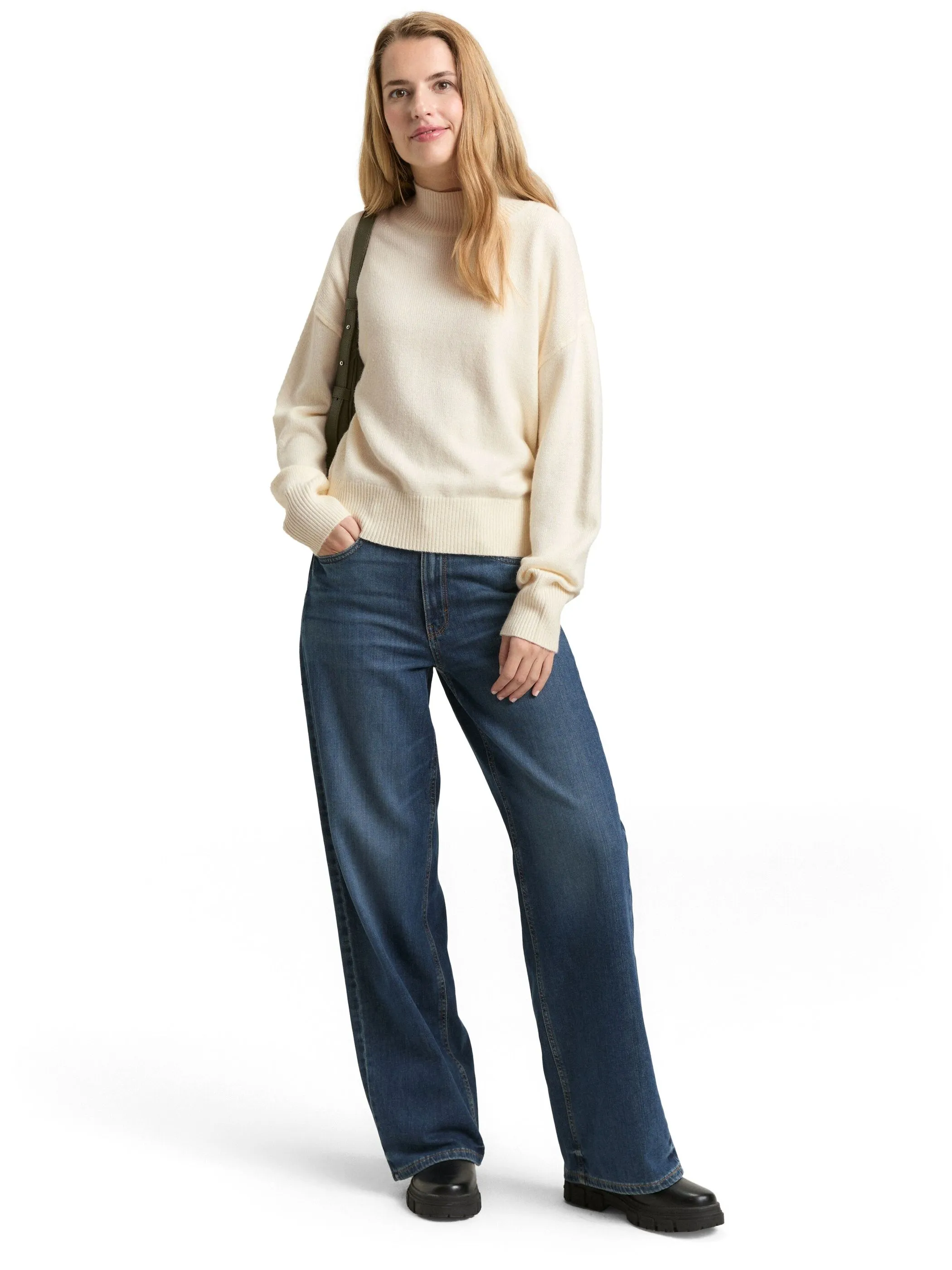 Tom Tailor 1049190 knit mock-neck Weiß 918875 10315 4