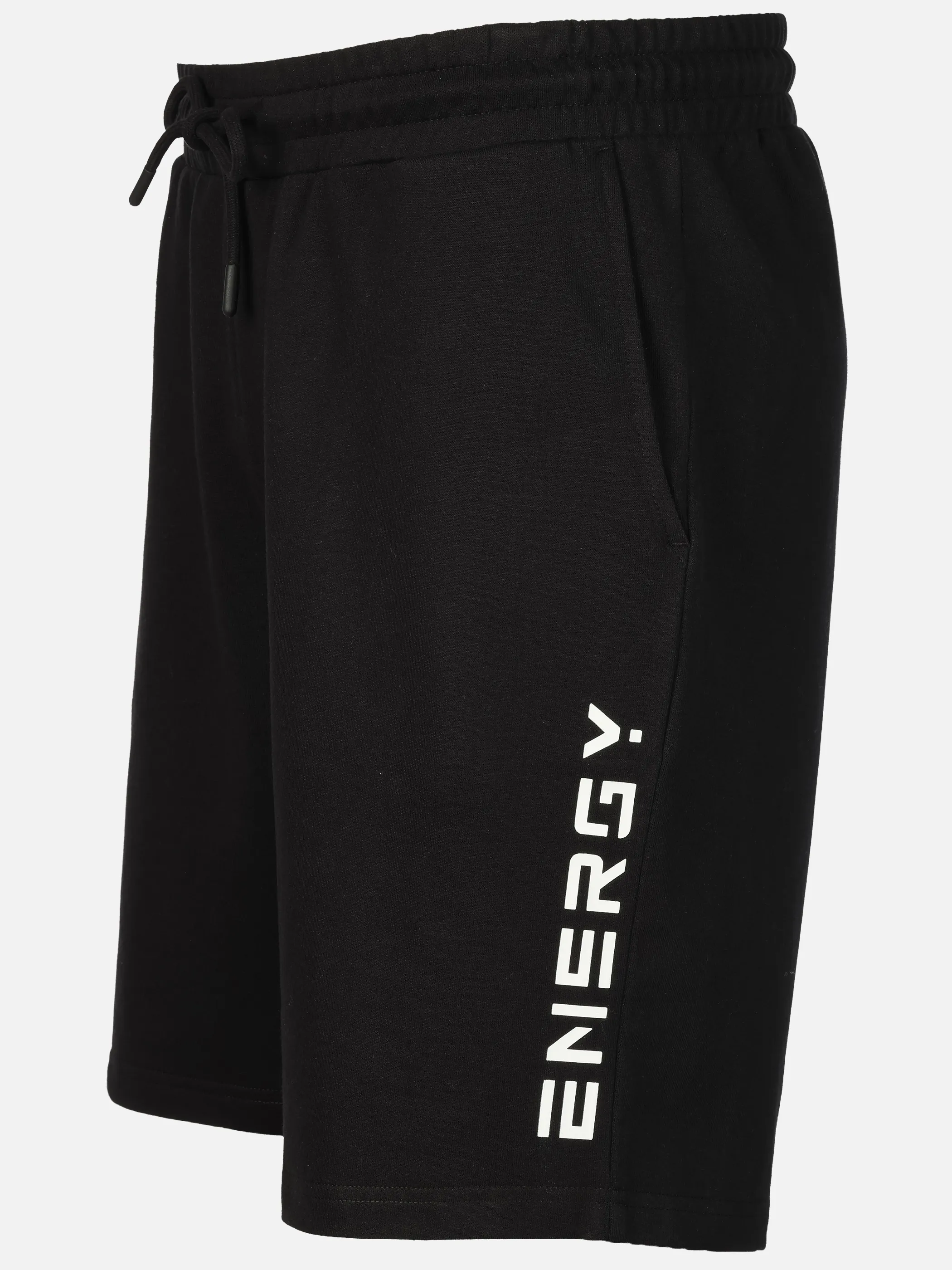Grinario Sports He-Shorts ENERGY, French Terry Schwarz 923440 BLACK 3
