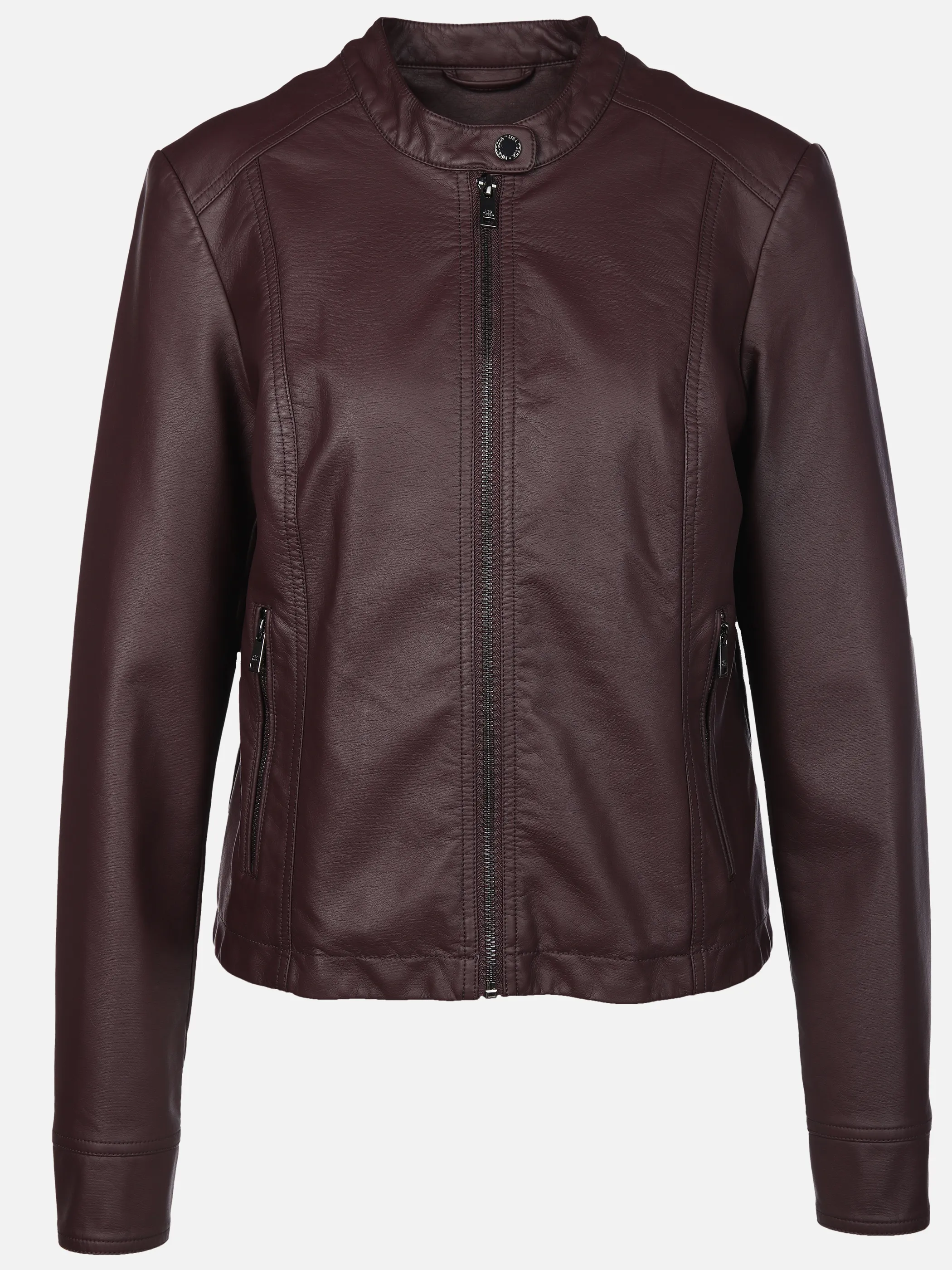 Lisa Tossa Da-Kunstlederjacke m. Stehkrag Rot 904275 BORDEAUX 1