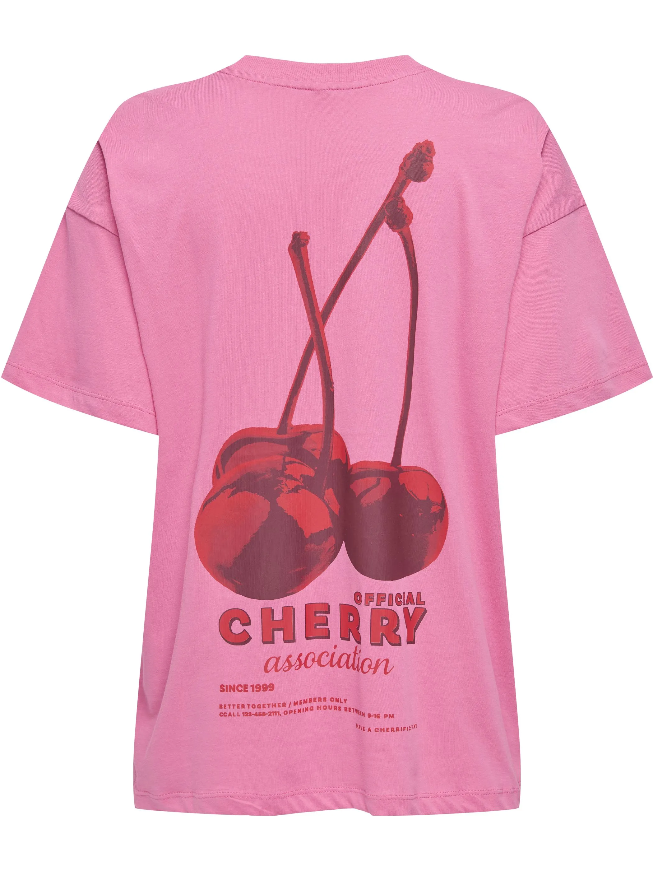 Only 15346761 ONLVIVVI LIFE S/S LOV Pink 910195 291277011 2