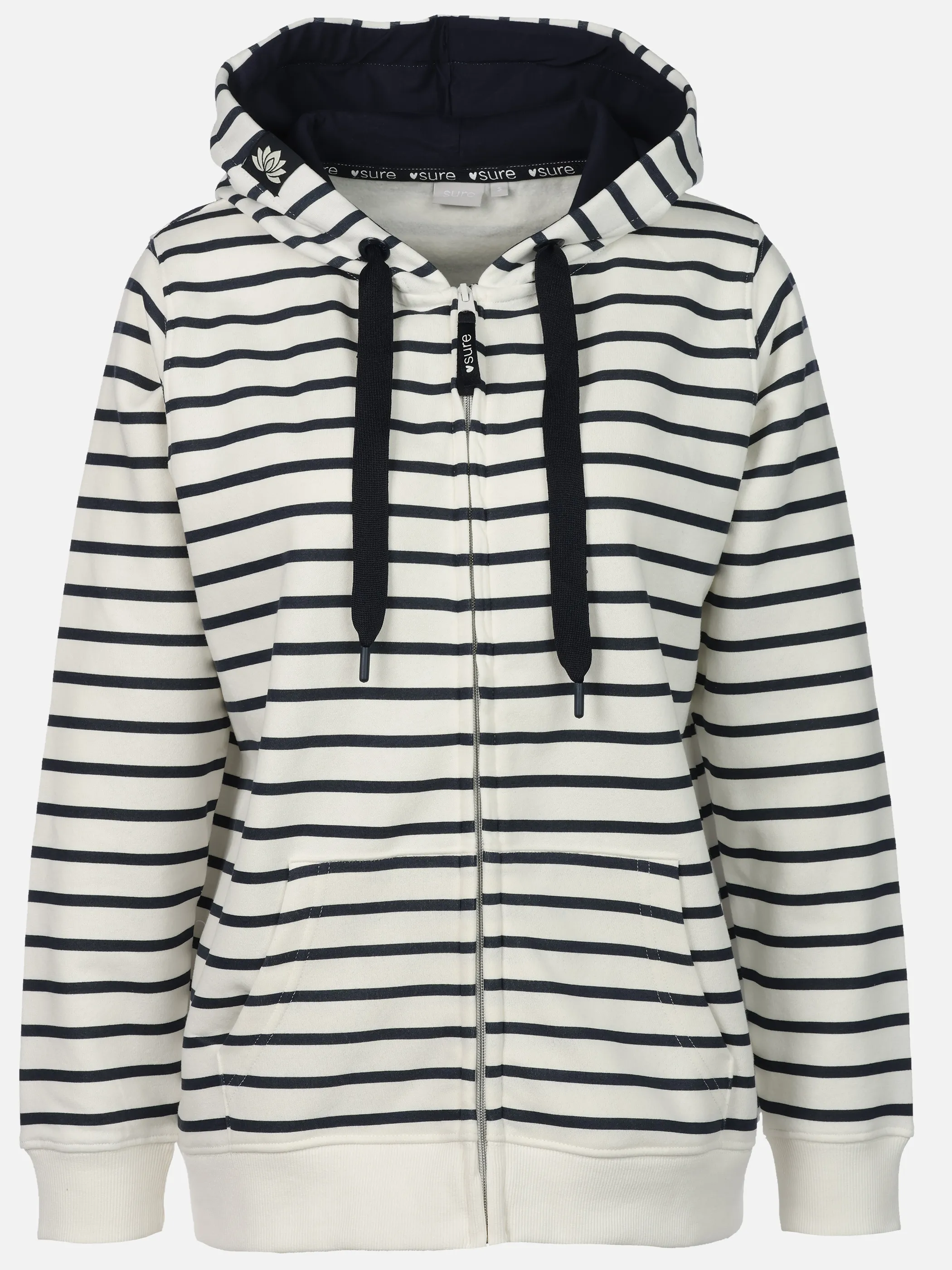 Sure Da-Sweat Cardigan m. Kapuze Weiß 920890 WIHTE 1