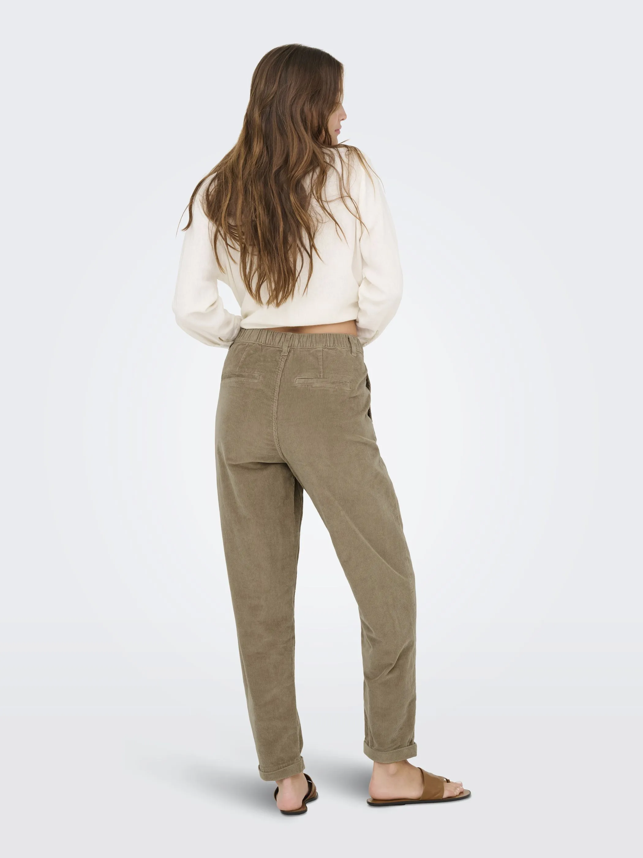 Only 15306423 ONLFLORA MW ELA CORD Beige 917512 292555 2