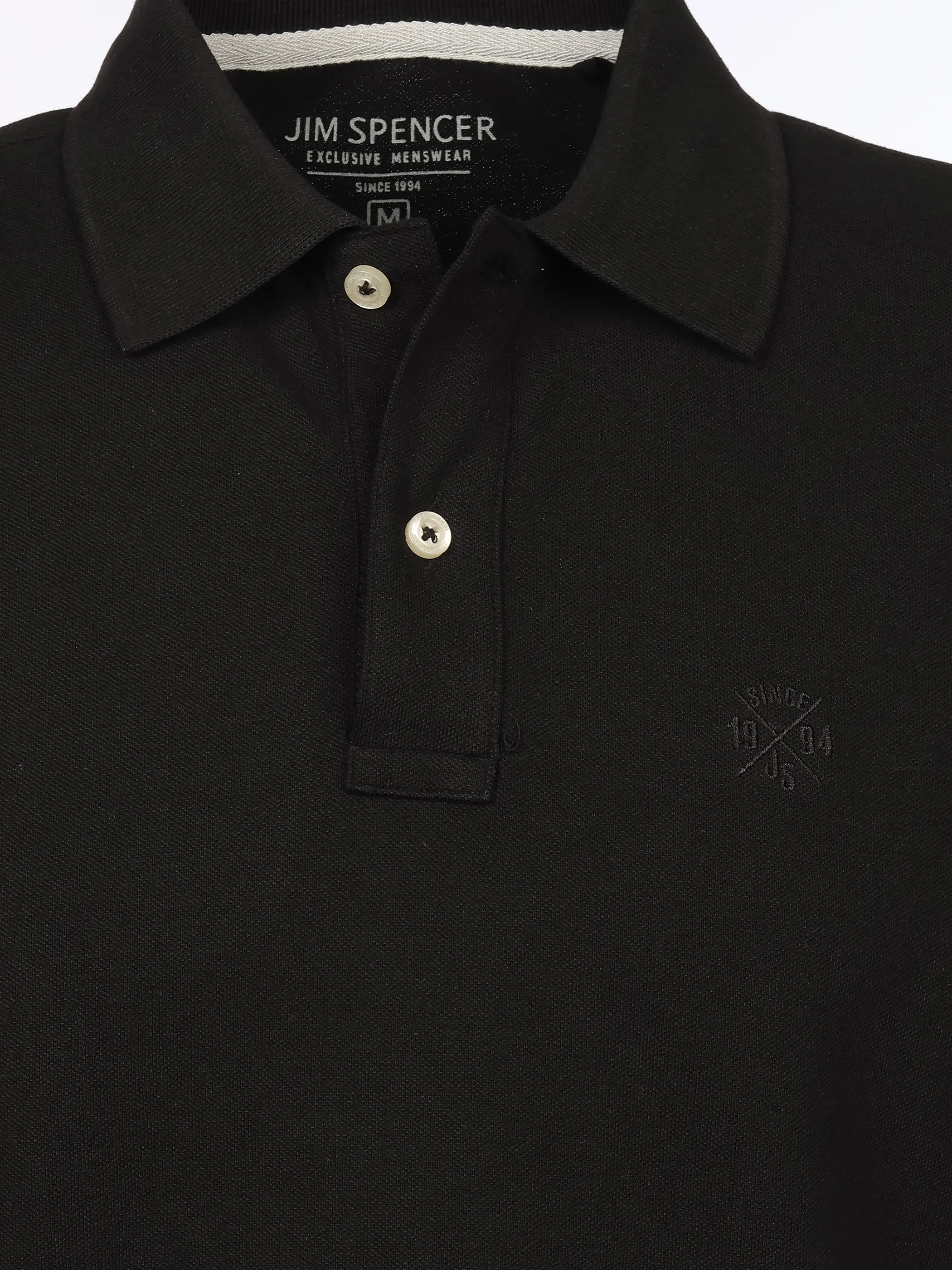 Jim Spencer He. Poloshirt 1/2 Arm basic Schwarz 922513 BLACK 3