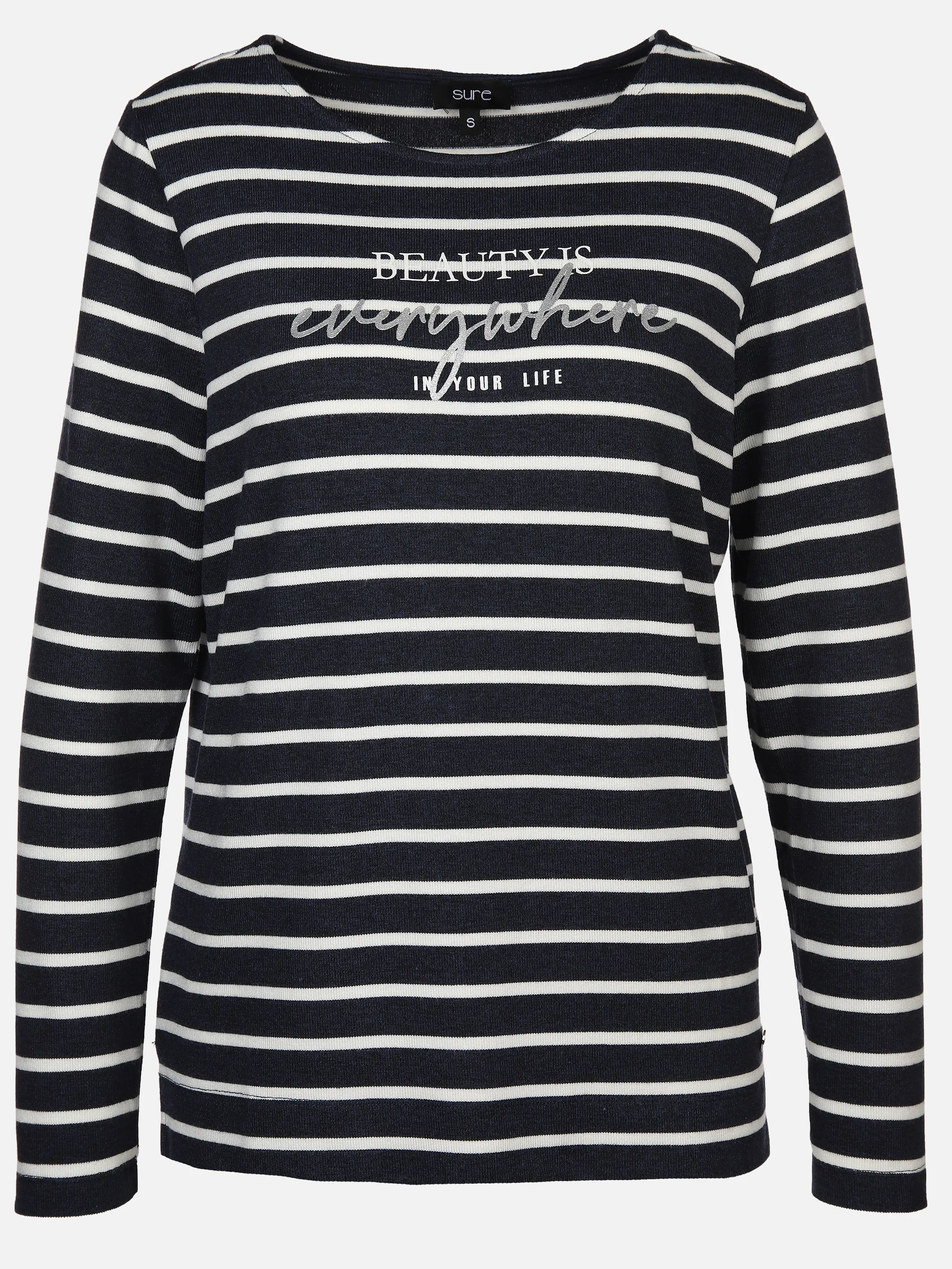 Sure Da-Ringelshirt in Strickoptik Marine 892131 MARINEOFF 1 Sure Da-Ringelshirt in Strickoptik Marine 892131 MARINEOFF 1