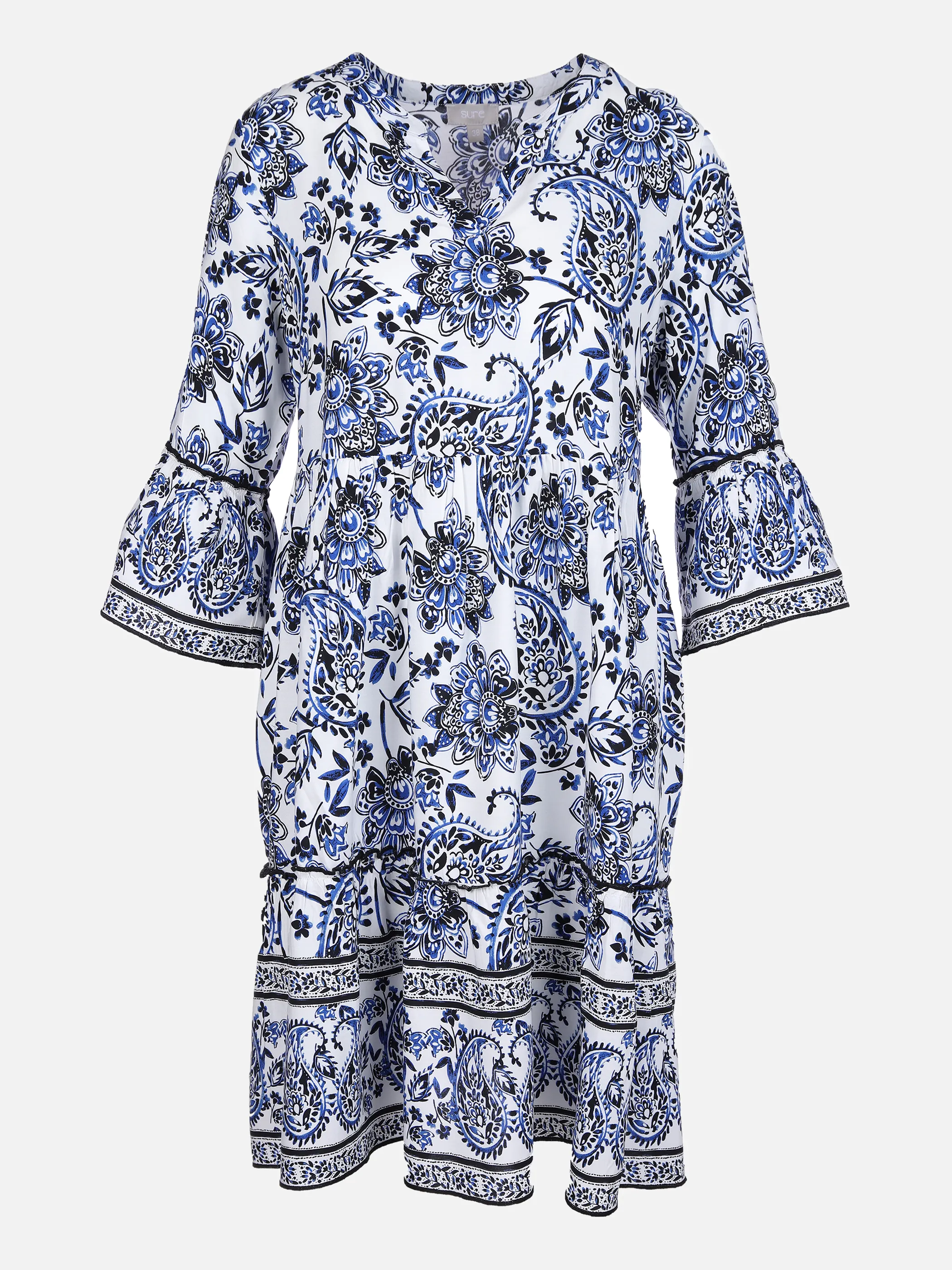 Sure Da-Stufen-Kleid m.Alloverprint Blau 865585 WEIßBLAU 1