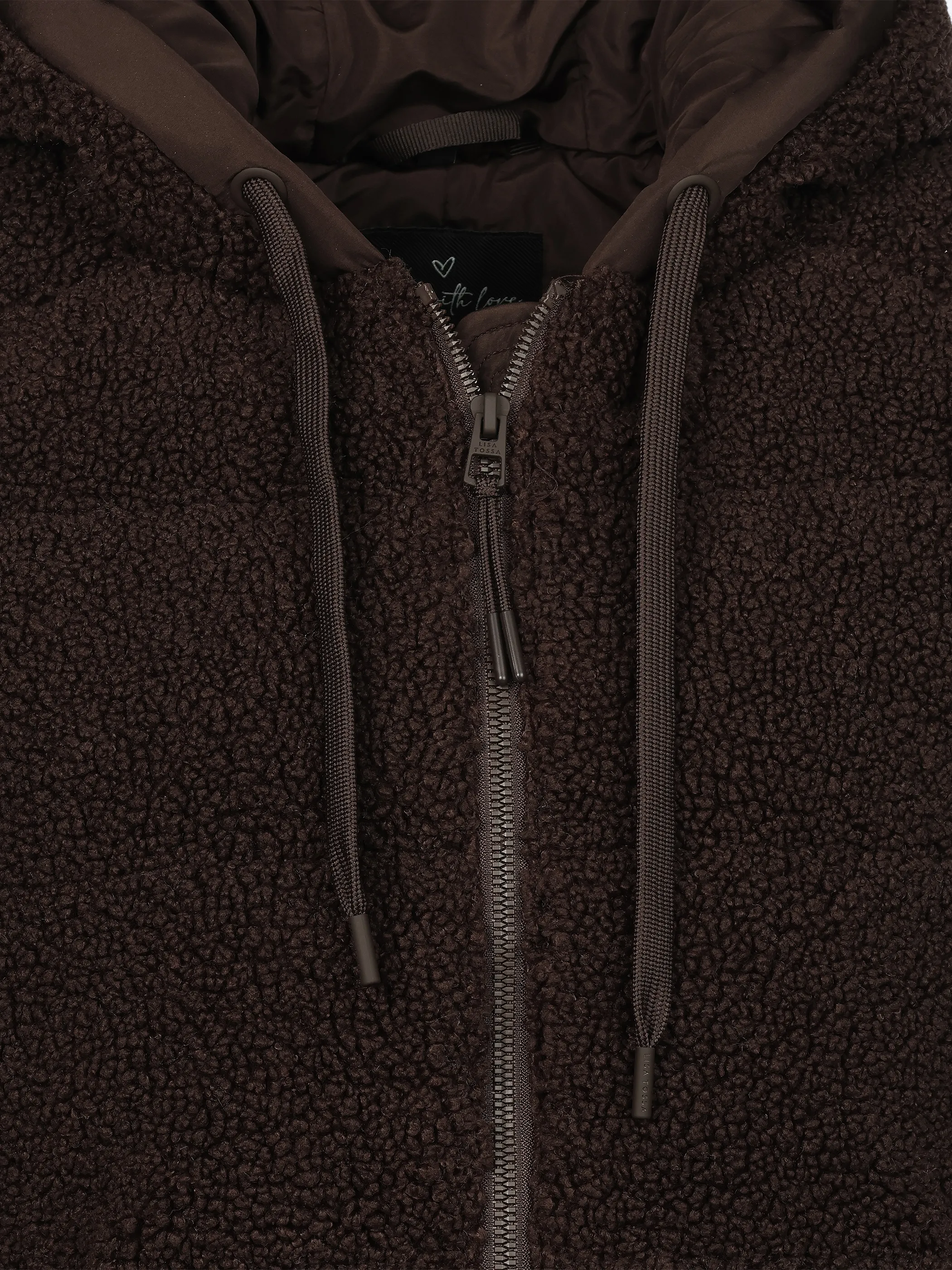 Lisa Tossa Da-Steppweste aus Teddyfleece Braun 928892 0010 3