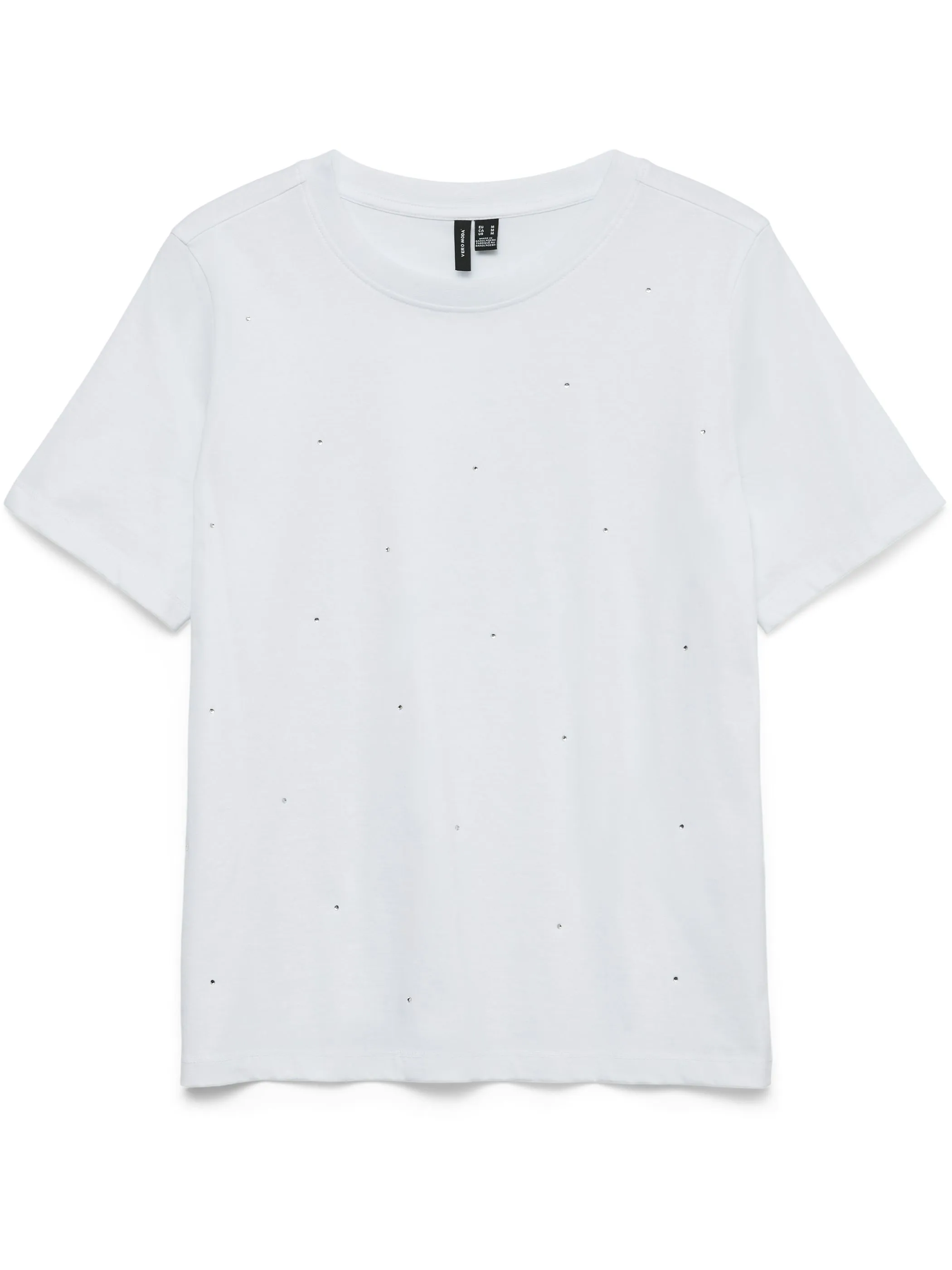 Vero Moda 10336970 VMPAULINA DETAIL SS T Weiß 917566 175683003 1