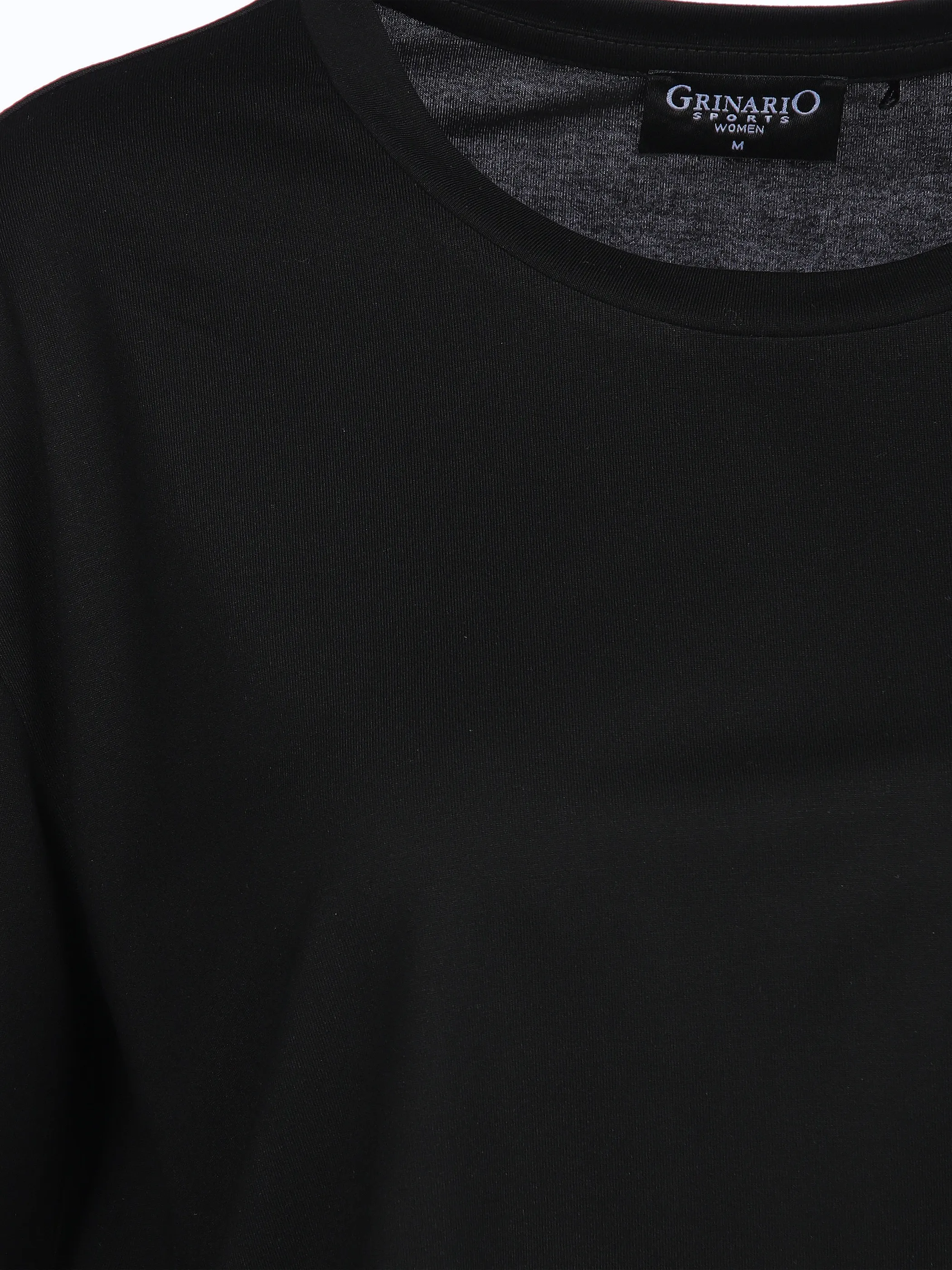 Grinario Sports Da-TShirt oversized, cropped Schwarz 905950 BLACK 3