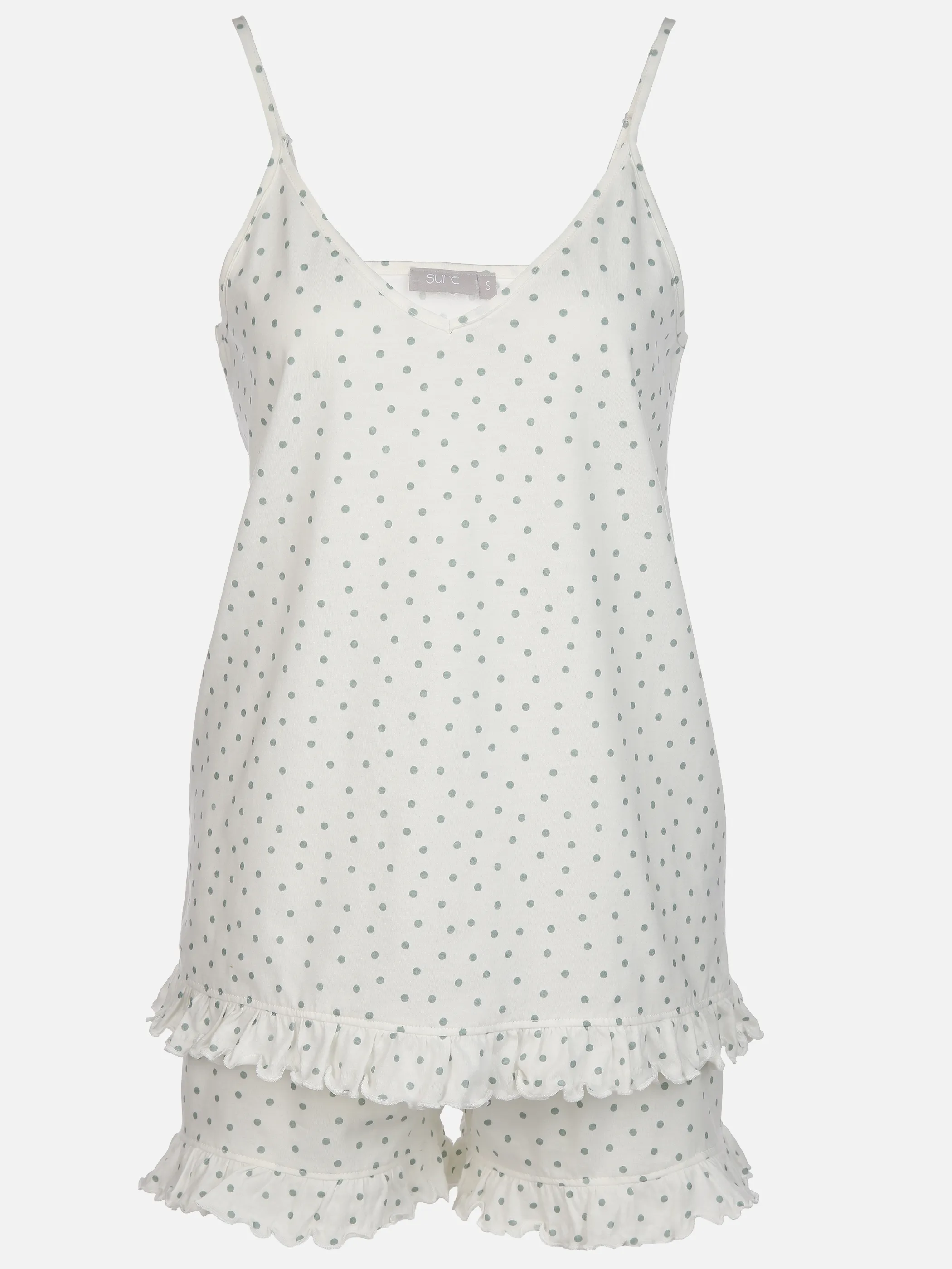 Sure Da Shorty gepunktet Top+Short Weiß 892636 ECRUE 1