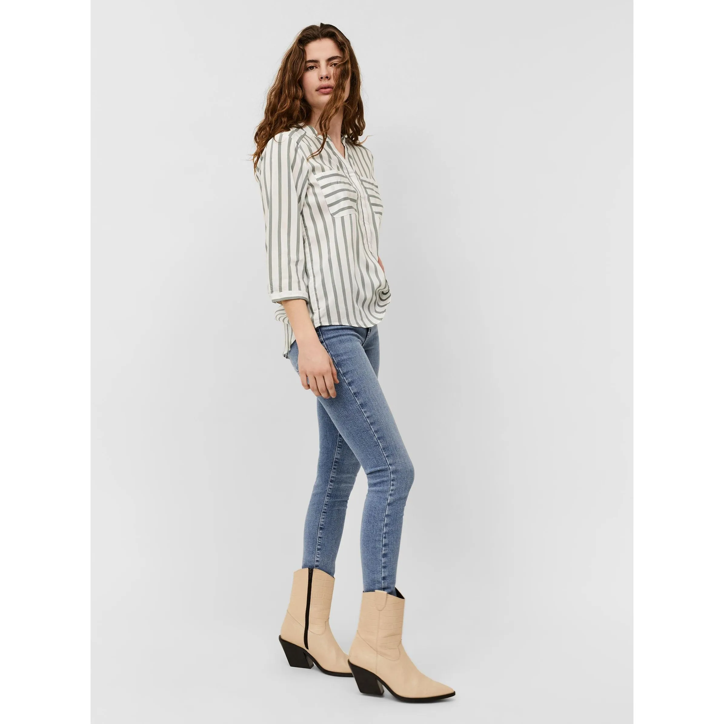 Vero Moda 10188642 VMERIKA STRIPE 3/4 SH Weiß 773517 175598077 4 Vero Moda 10188642 VMERIKA STRIPE 3/4 SH Weiß 773517 175598077 4