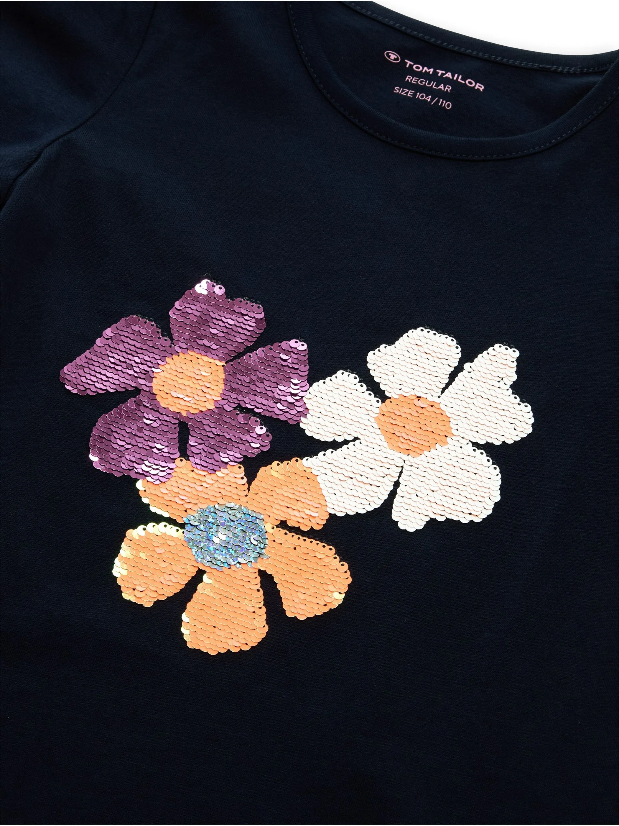 Tom Tailor 1049920 reversible sequin t-shirt Blau 927847 10668 3