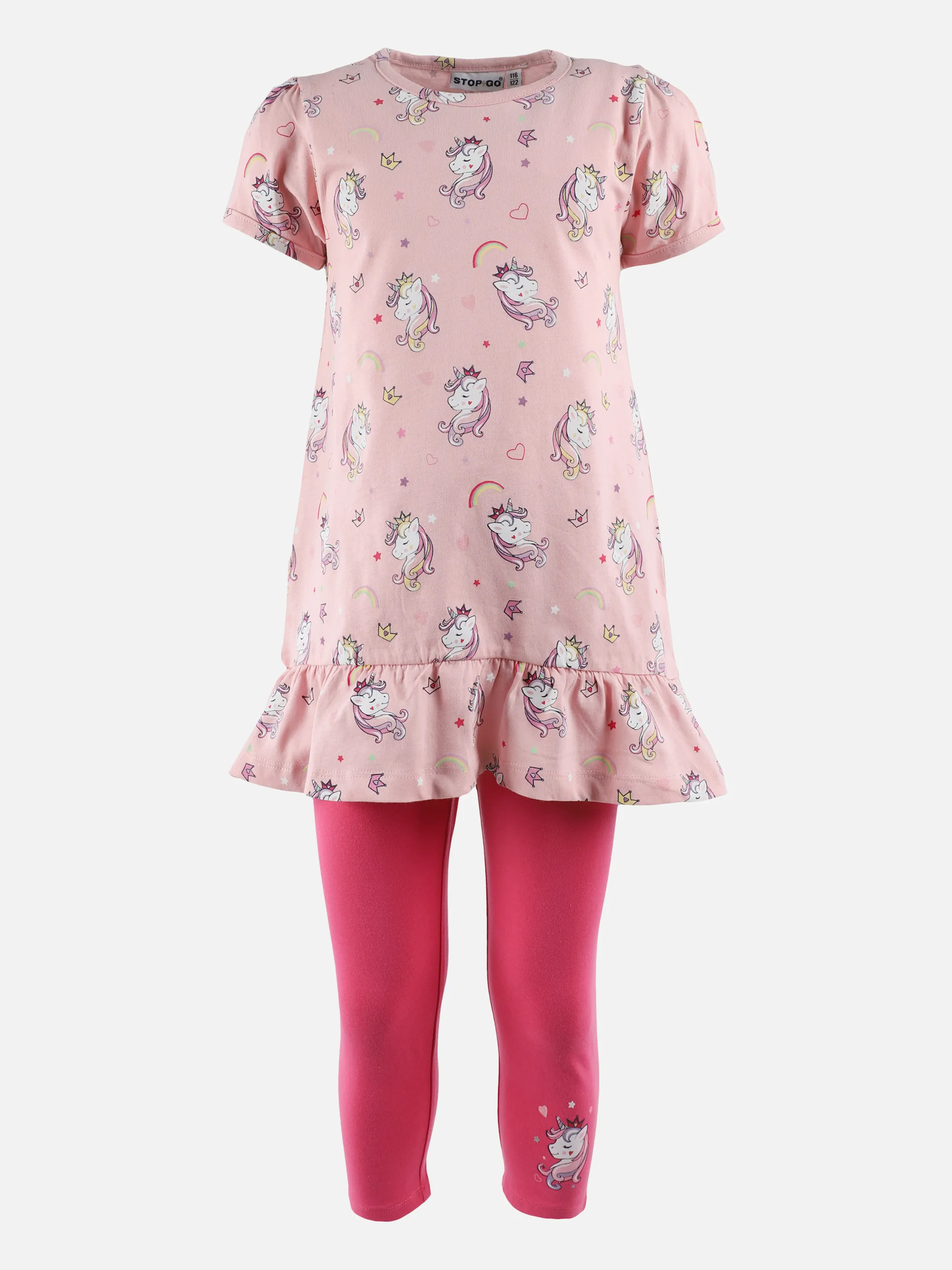 Stop + Go KM 2er Set Tunika+Leggings in Weiß 875609 WEIß/PINK 1
