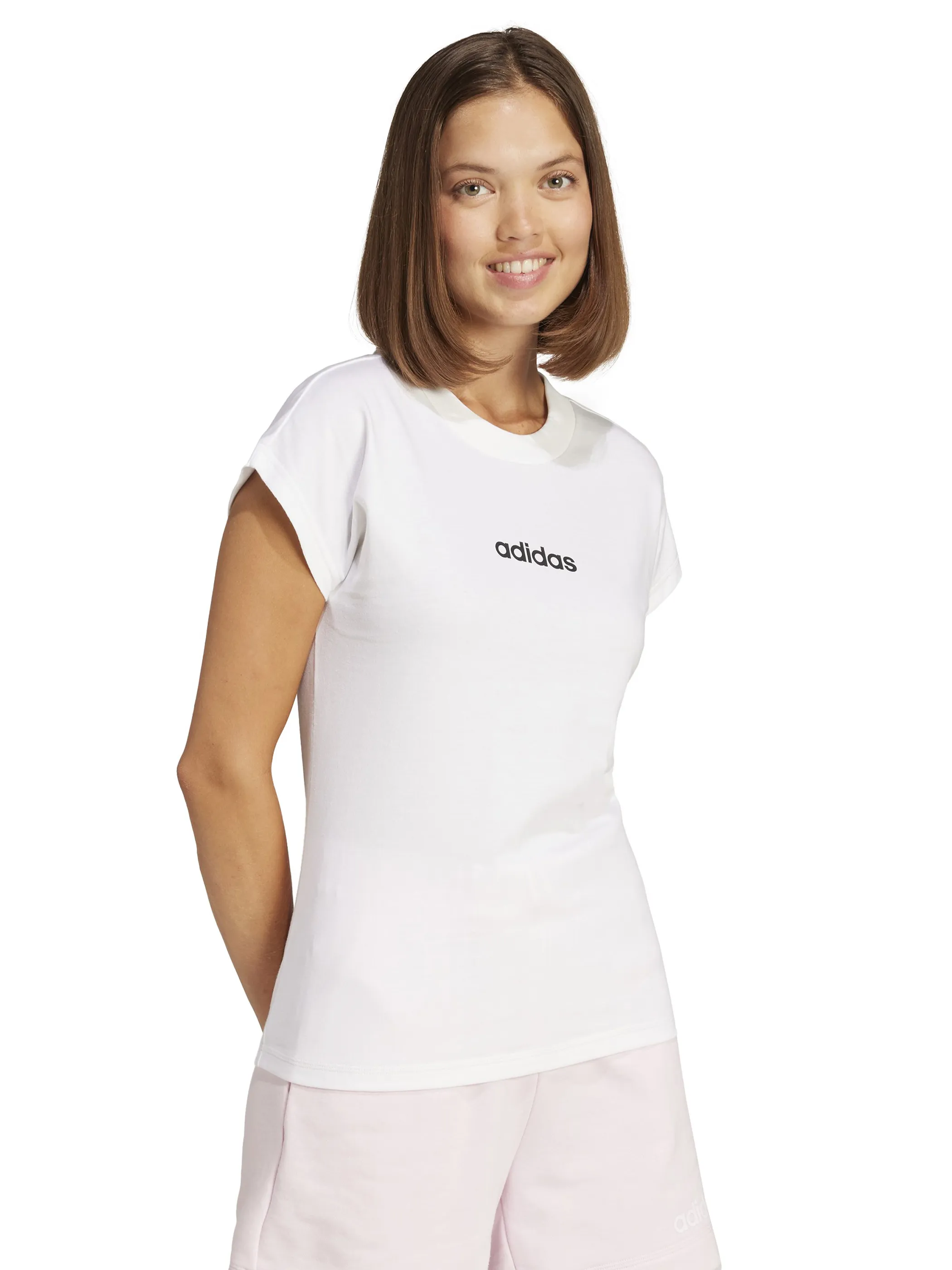 Adidas JC8239 Da-TShirt Logo weiß Weiß 904832 000 3