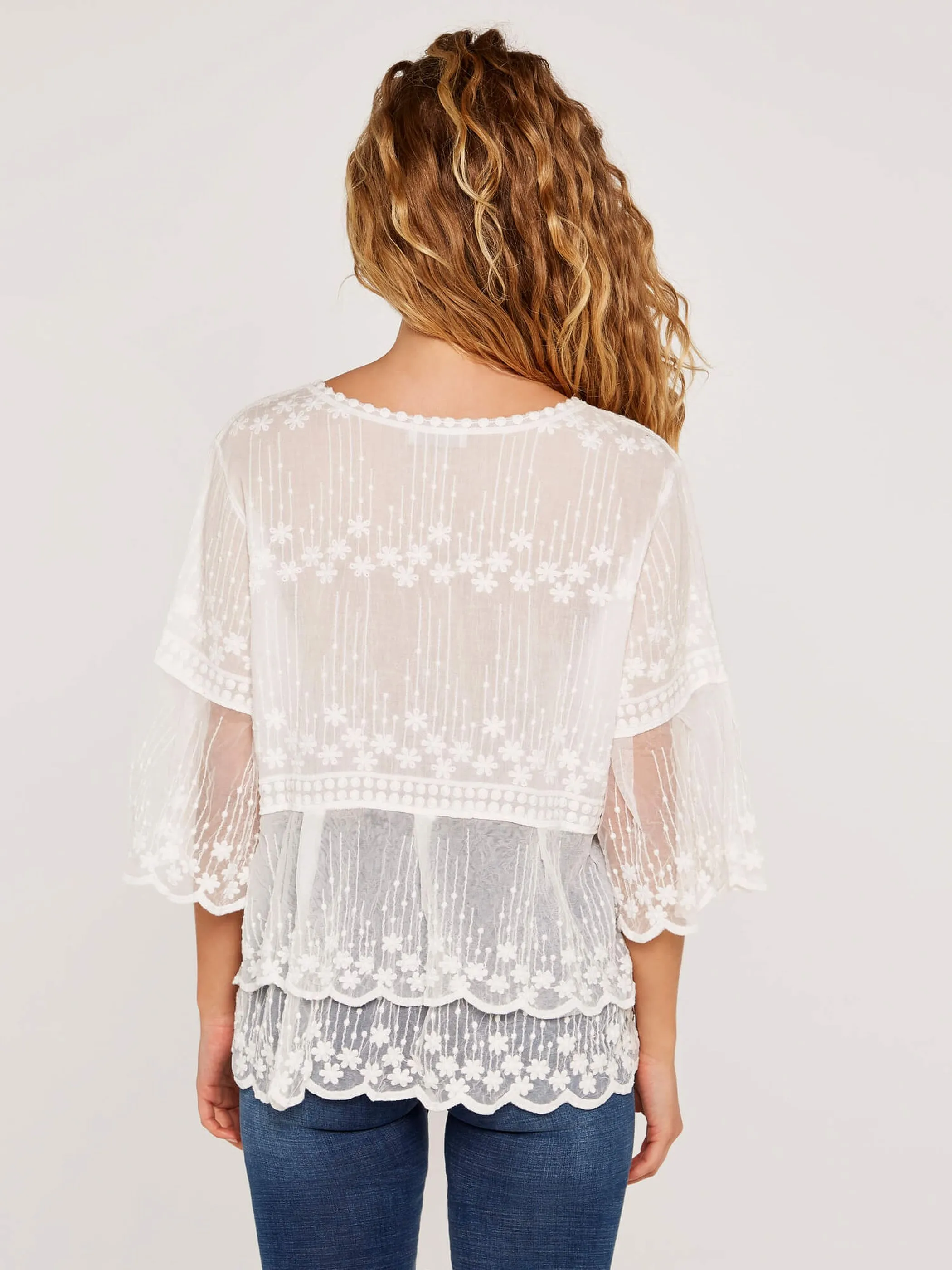 Apricot 648708 Apricot Embroidered Cot Weiß 901934 CRM 2