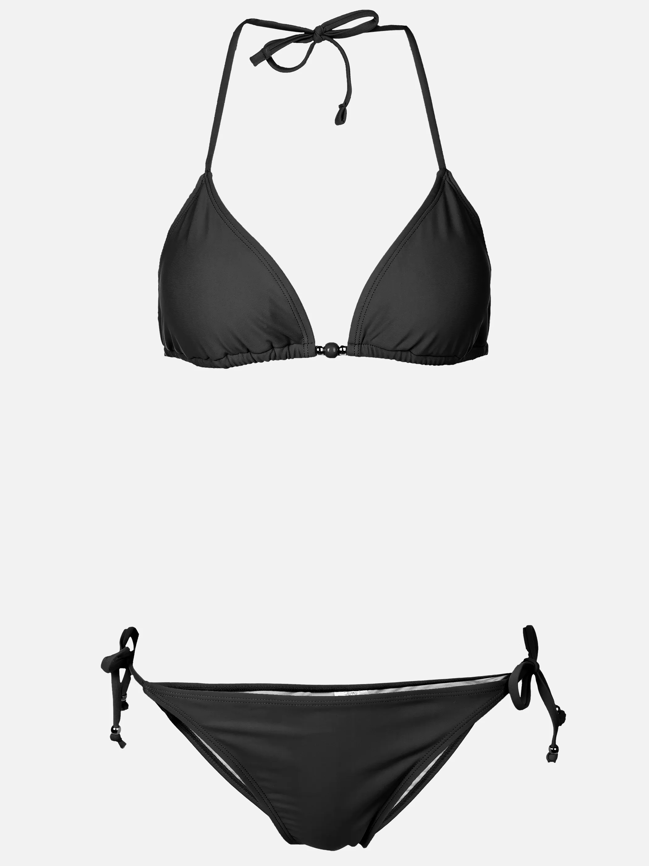 Grinario Sports Da-Bikini Set, Trinagel, m. Perlen Schwarz 923133 SCHWARZ 1