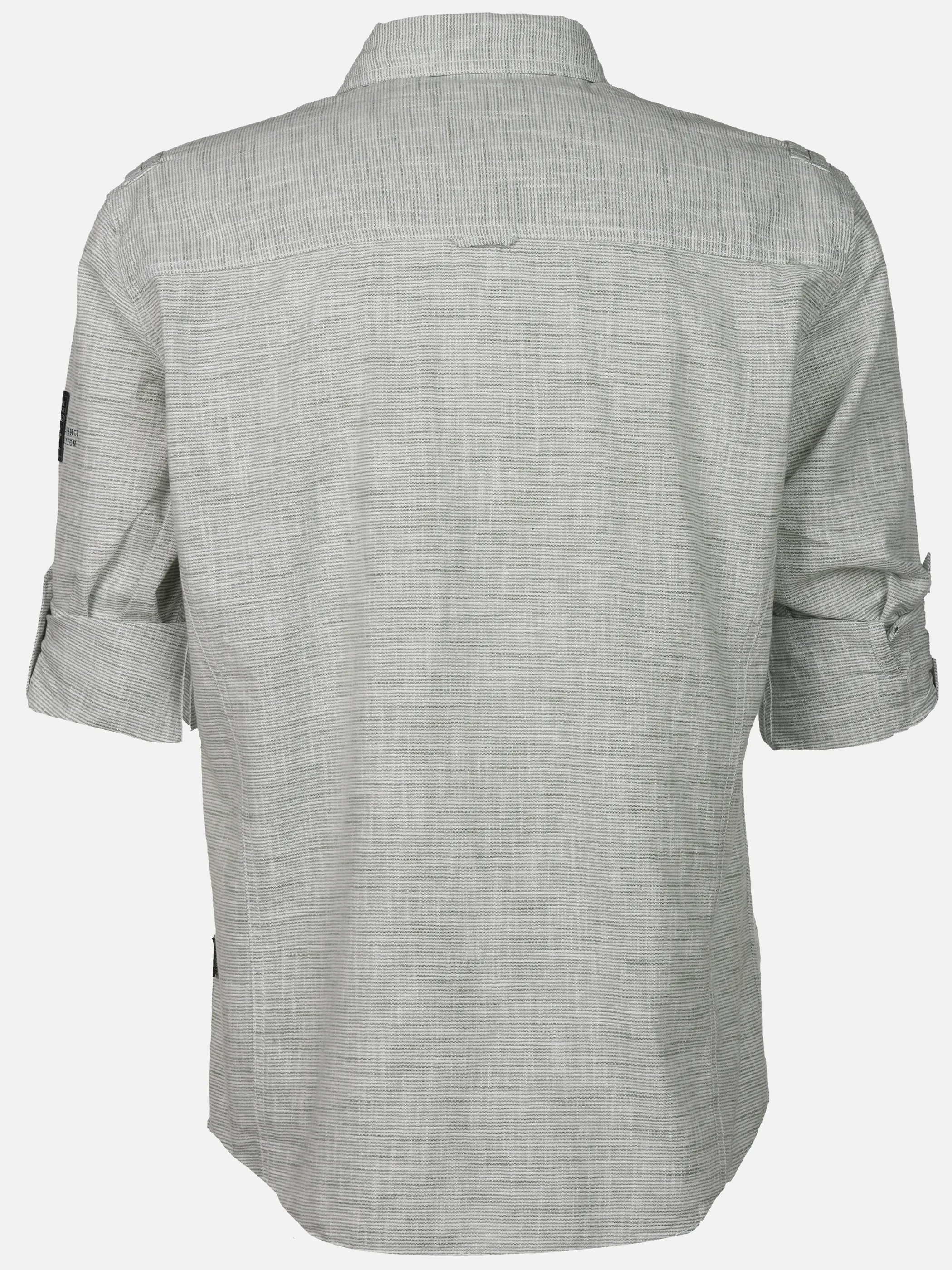 Jim Spencer He. Freizeithemd 1/1 Arm slub Krempelarm Grün 922241 LT GREEN 2