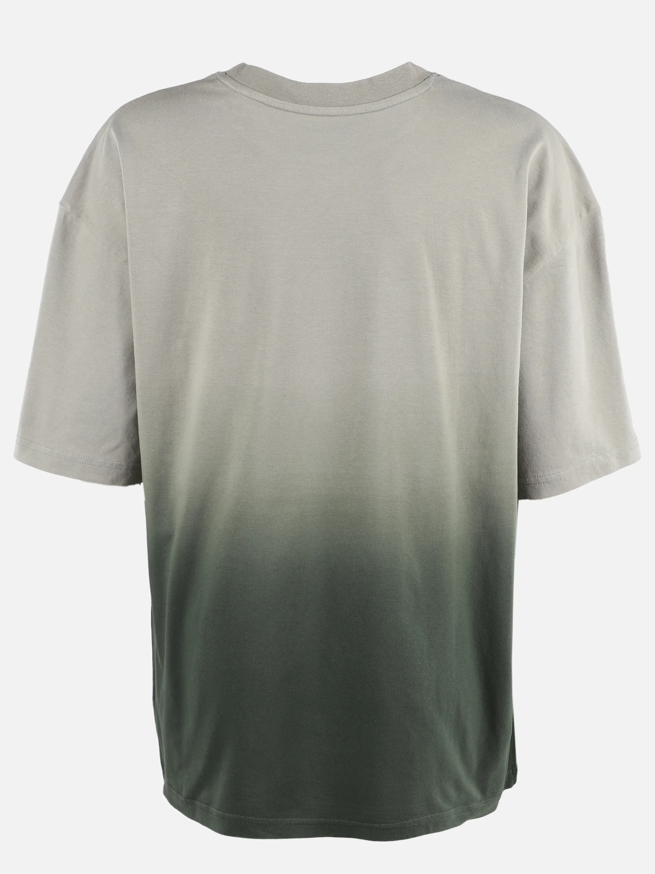 One Way JJ T-Shirt Batiklook in grün + kleiner Frontprint Grün 910086 GRÜN 2